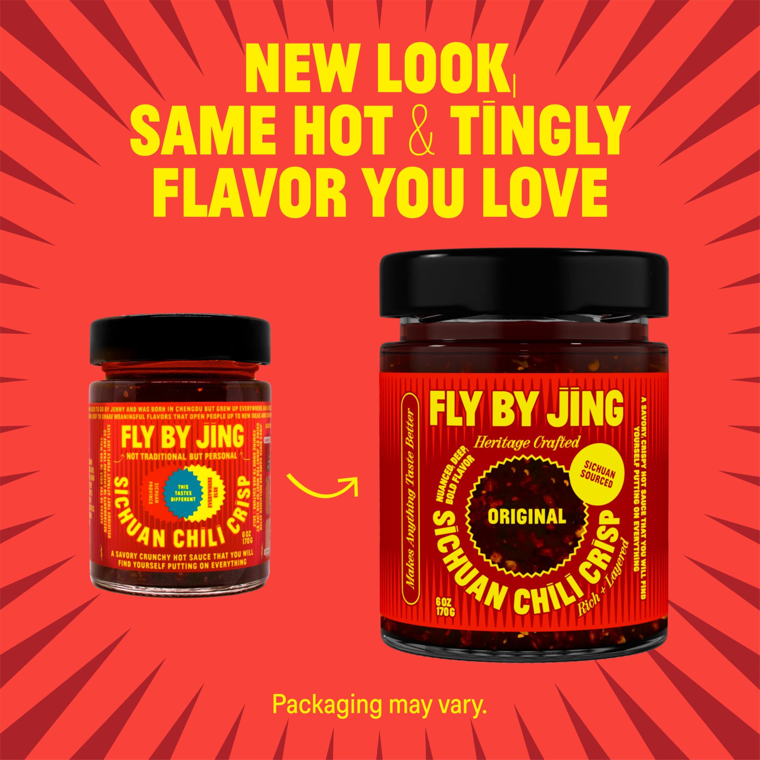 FLYBYJING Original Sichuan Chili Crisp: Premium Chili Oil w/Crunchy Garlic and Shallots - Spicy, Savory, Vegan, Sugar Free Hot Sauce - Good on Noodles, Proteins, Veggies & Everything, 6oz (Pack of 1) - Image 2