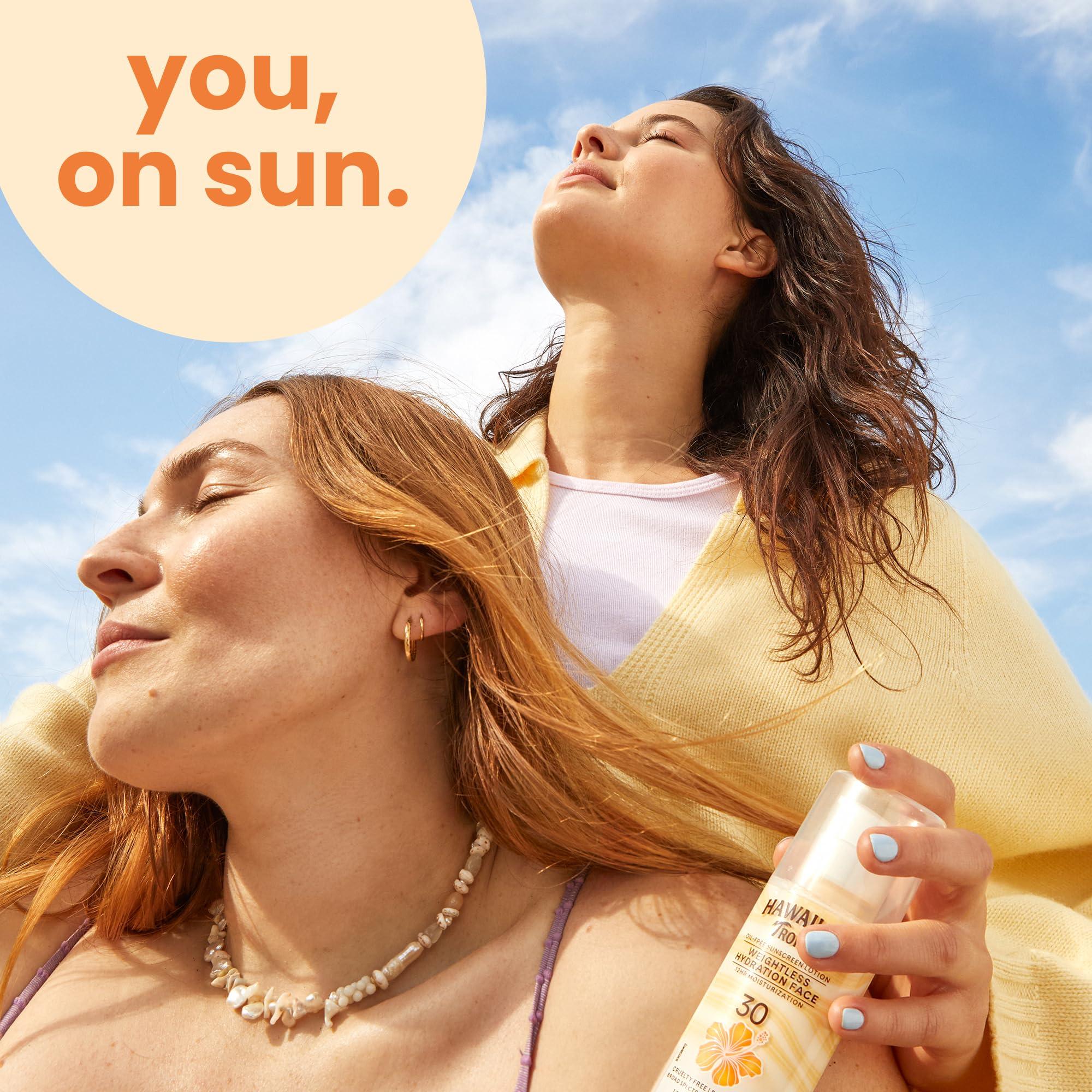 Hawaiian Tropic Weightless Hydration Lotion Sunscreen for Face SPF 30, 1.7oz | Travel Size Sunscreen Lotion, Beach Essentials, Sun Protection, Travel Sunblock Face, Summer Essentials, 1.7 fl oz - Image 8