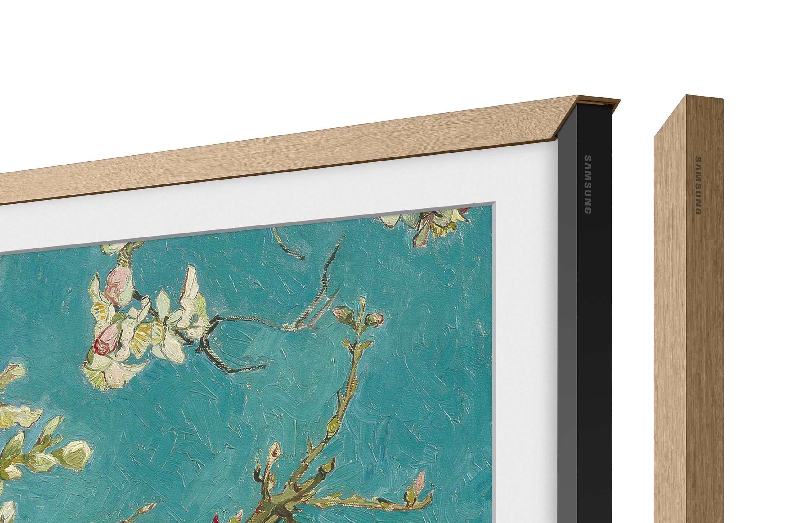 Samsung QN65LS03DAFXZA 65 Inch The Frame 4K Smart Quantum HDR TV with a Samsung VG-SCFA65TKB 65 Inch The Frame Customizable Bezel - Modern Teak (2024) - Image 8