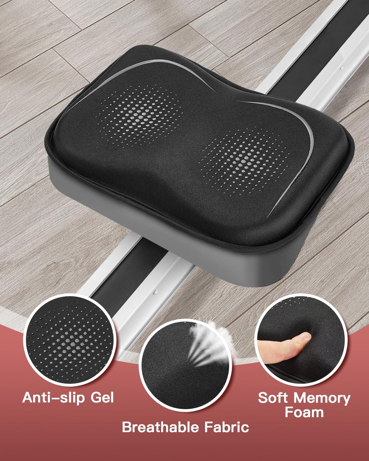 Fitense Rowing Machine Seat Cushion for The Concept 2 Rowing Machine with Extra Sports Headband, Memory Foam Row Machine Pad-Compatible with Concept 2 Rower, Recumbent Stationary Bike, Watter Rower - Image 4