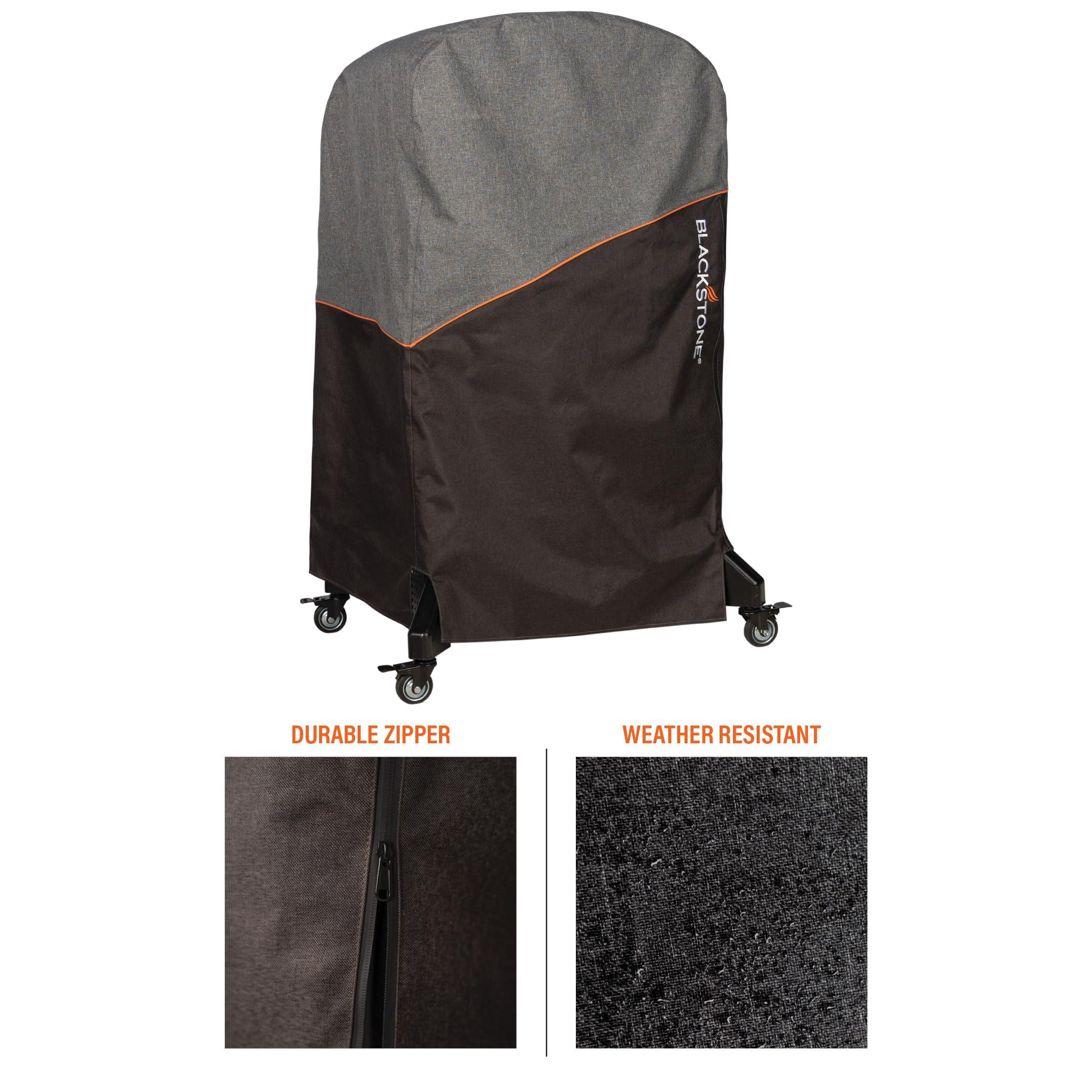 Blackstone Pizza Oven Cover Fits Standing Pizza Oven Model 6825 Water Resistant, Heavy Duty 600D Polyester Canvas Pizza Oven Cover, Black, Orange & Gray - Image 3