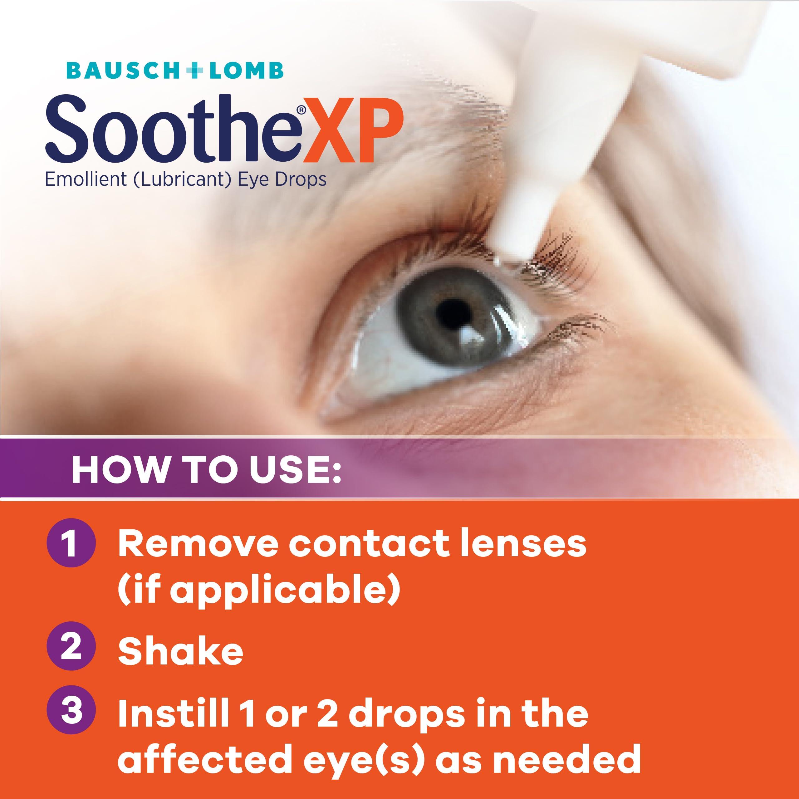 Soothe XP Eye Drops for Dry Eye Symptoms, Xtra Protection Lubricating Eyedrops from Bausch + Lomb, 0.5 FL OZ (15 mL) Twin Pack (Pack of 2) - Image 5