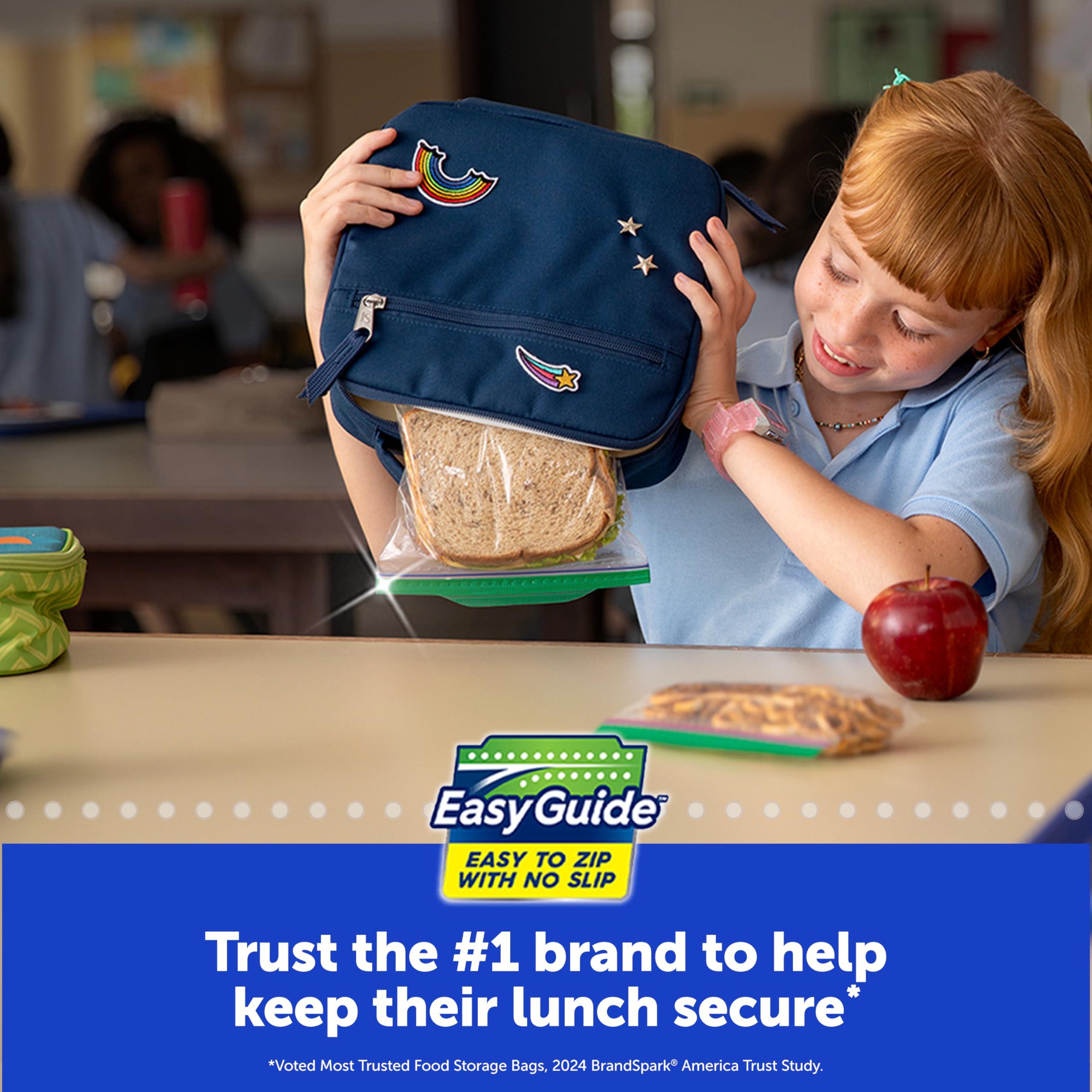 Ziploc Sandwich and Snack Bags, Storage Bags for On the Go Freshness, Grip 'n Seal Technology for Easier Grip, Open, and Close, 90 Count - Image 3