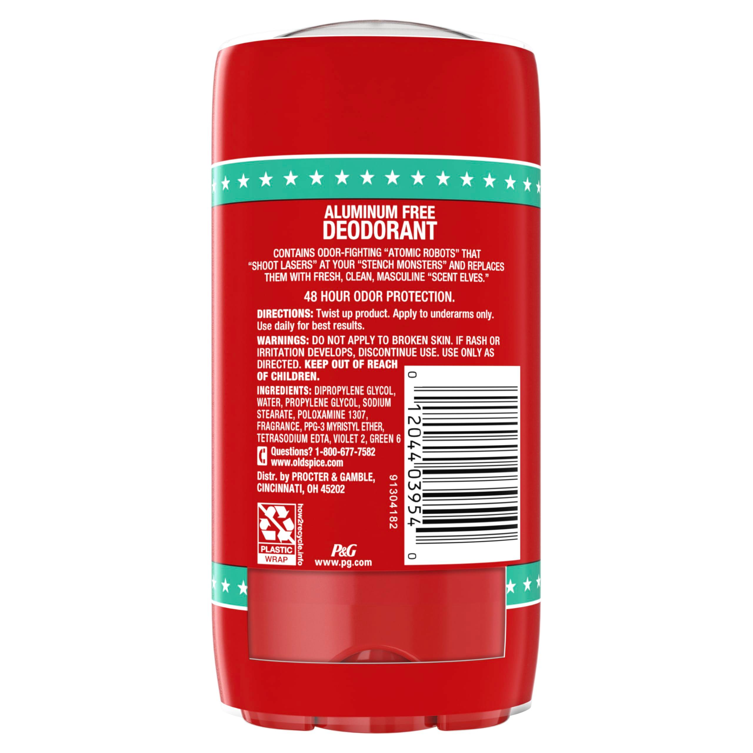 Old Spice Aluminum Free Deodorant For Men, High Endurance, 24/7 Sweat Defense & Odor Protection, 24/7 Freshness & Lasting Scent, Pure Sport Scent, 3.0 oz (Pack of 2) - Image 6