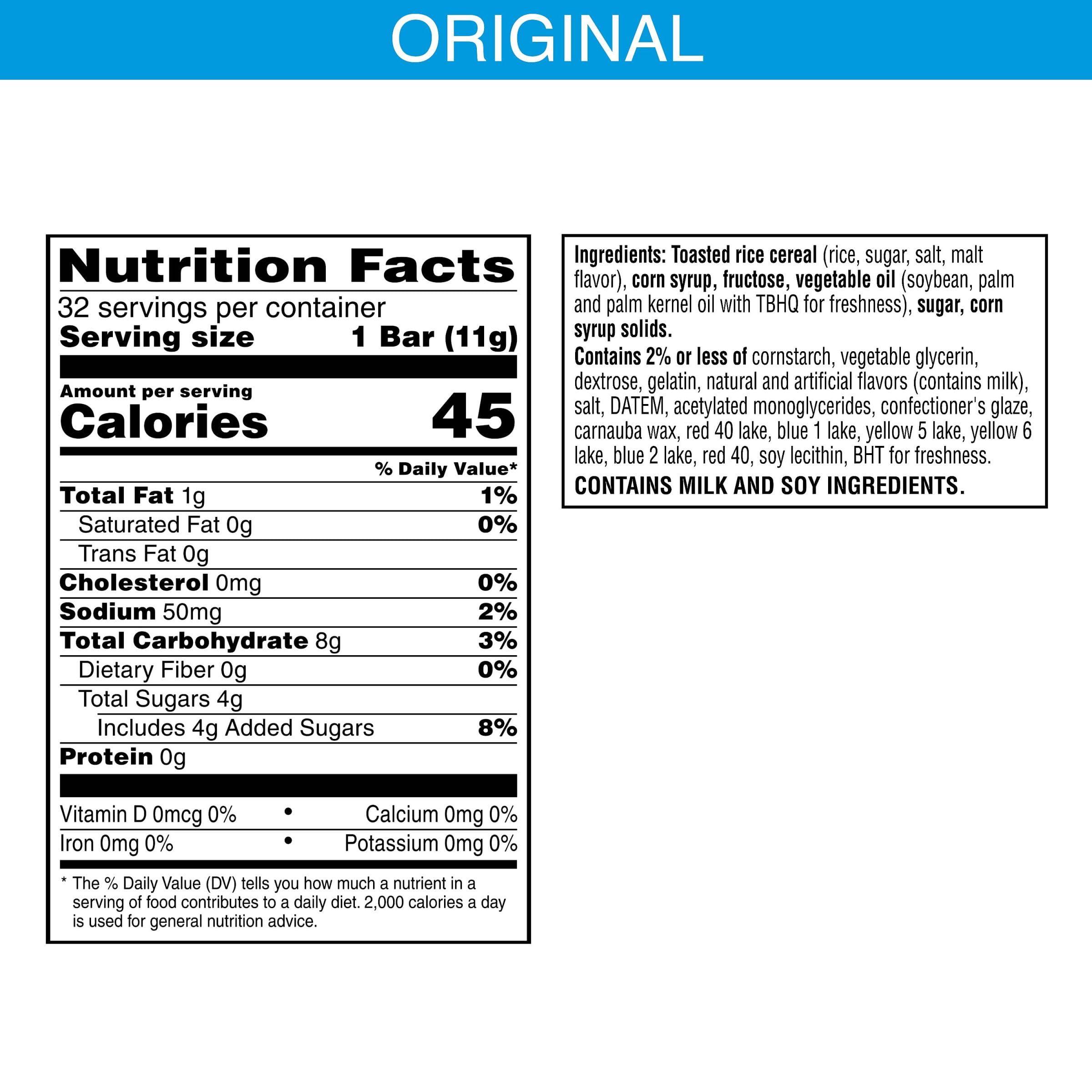 Rice Krispies Treats Crispy Mini Marshmallow Squares, Easter Snacks, Cereal Bars, Original with Colorful Sprinkles, 12.4oz Box (32 Count) - Image 2