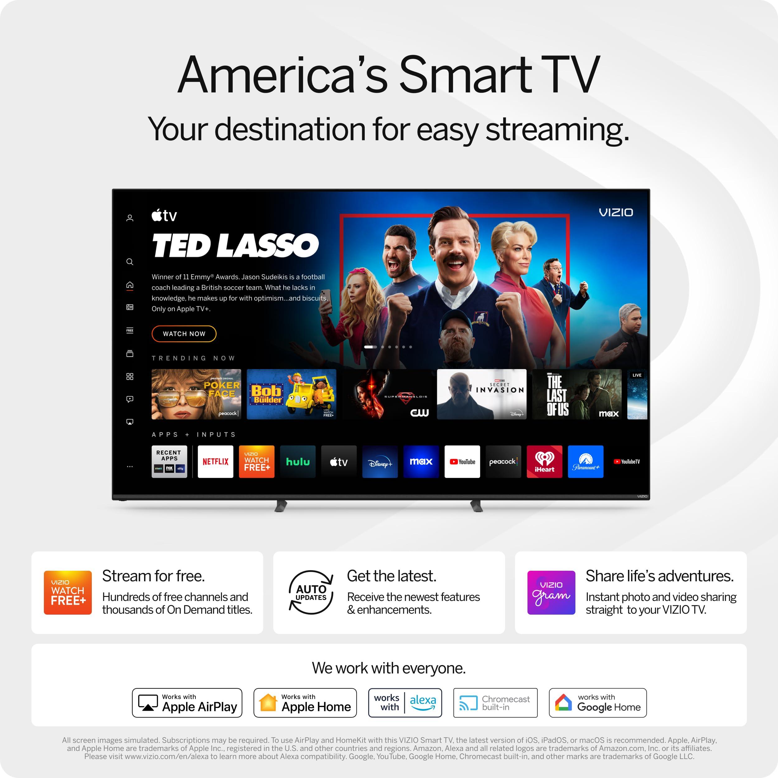 VIZIO 75-inch Quantum 4K QLED Smart TV with Dolby Vision, 120FPS @ 1080p PC Gaming, WiFi 6, Bluetooth Headphone Capable, Apple AirPlay, Chromecast Built-in (New)- M75Q6-L4 - Image 7