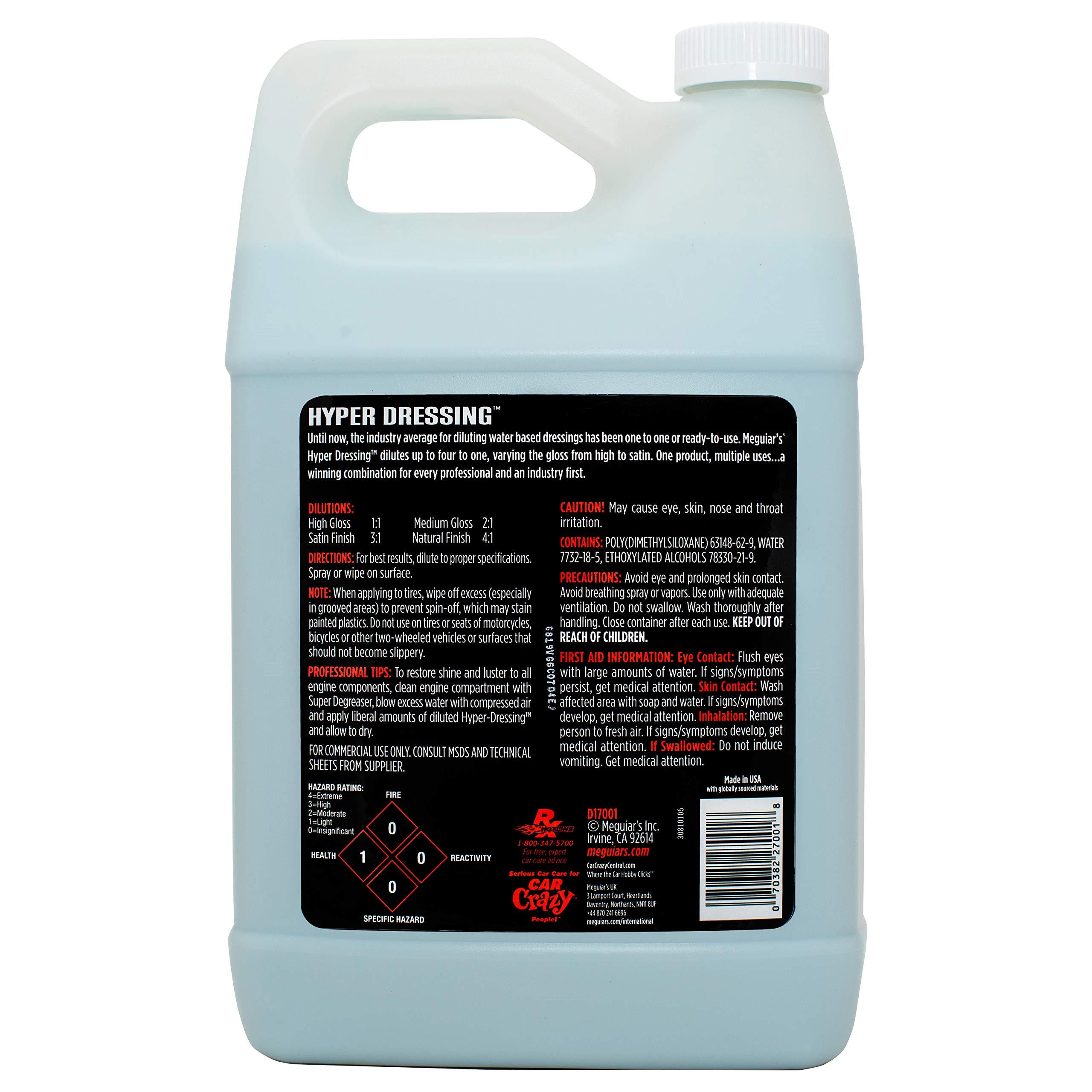 Meguiar's D17001 Hyper Dressing - 1 Gallon – Give Your Car’s Trim Pieces the Best Shine & Gloss - Image 3