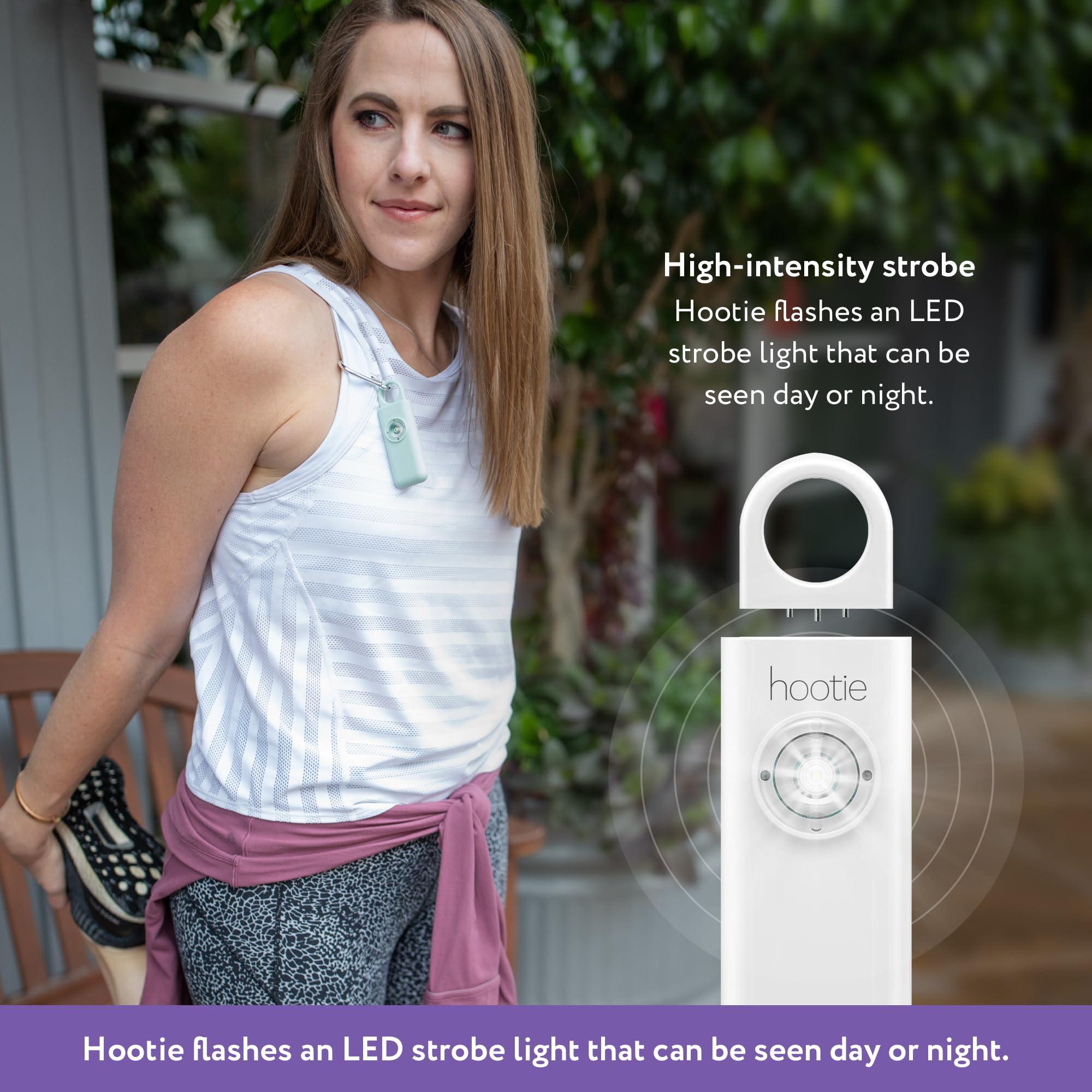 Hootie Personal Safety Alarm for Women, Men, & Kids - Keychain Alarm, Self Defense Strobe & Siren, Security Siren Keychain with 130dB Self Defense Siren & Strobe Light - Red - Image 4