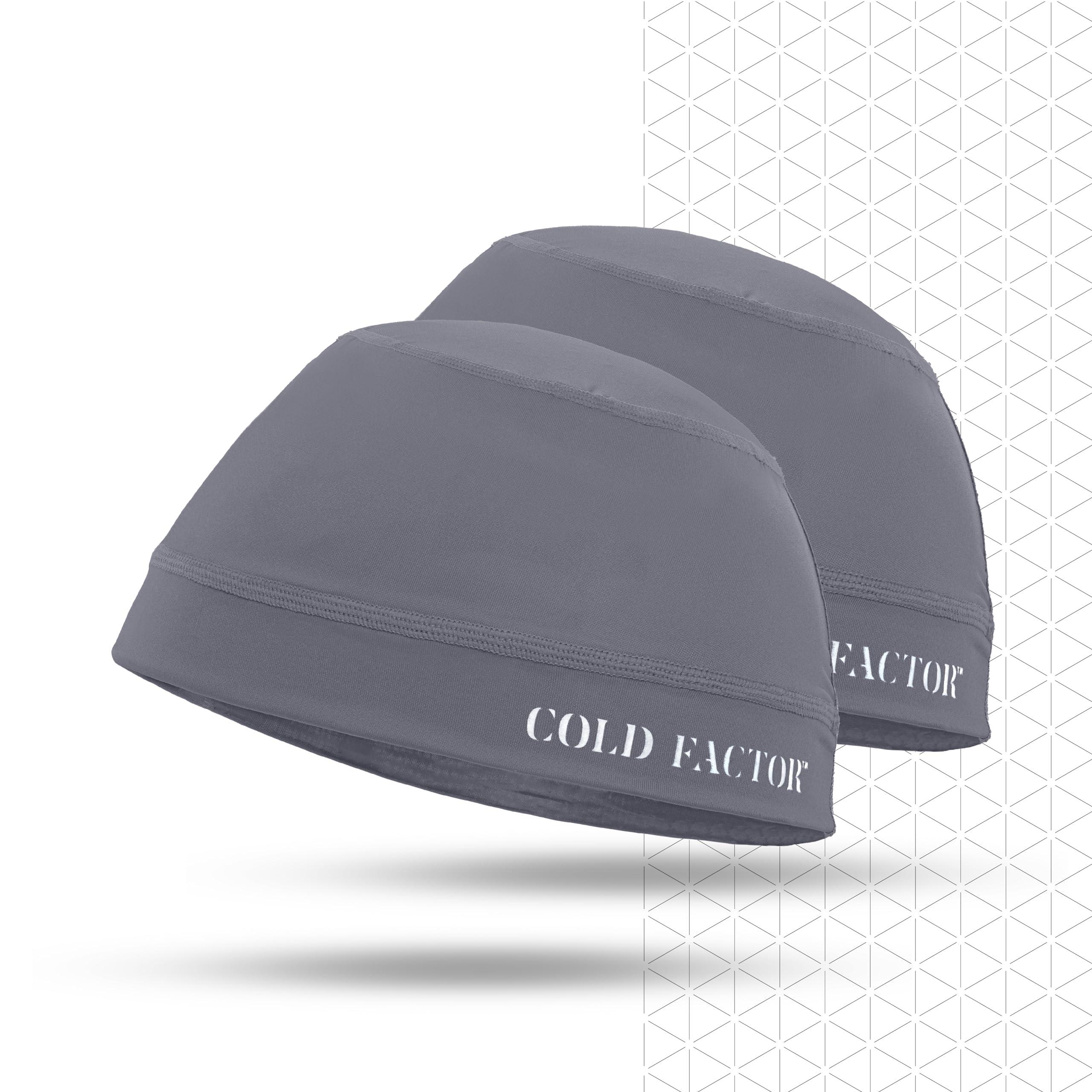 COLD FACTOR Instant Cooling Skull Cap and Helmet Liner 2 Pack | UPF 50+ | Chemical-Free Evaporative Cooling | Lasts 2+ Hours