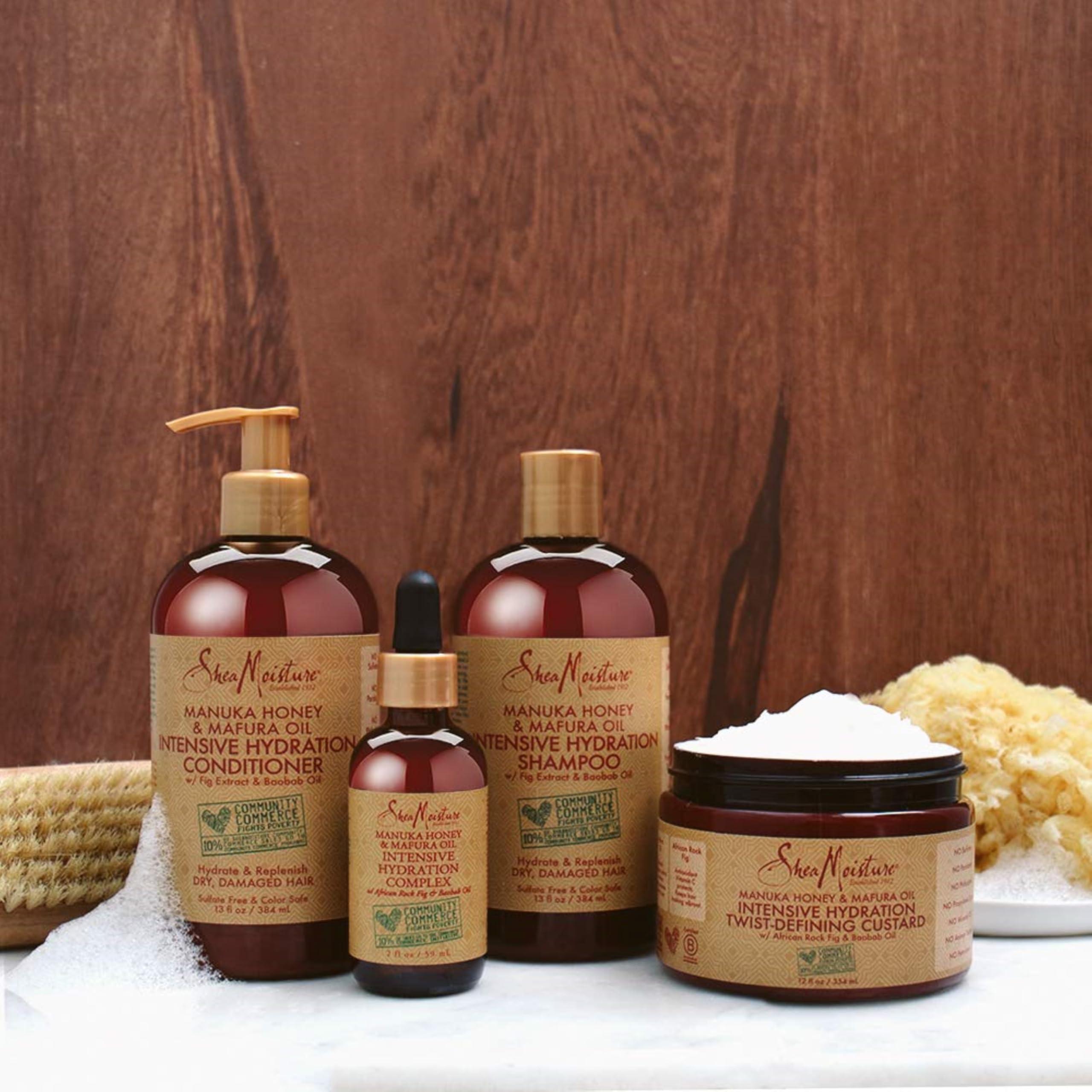 SheaMoisture Conditioner Intensive Hydration for Dry, Damaged Hair Manuka Honey and Mafura Oil to Nourish and Soften Hair 13 oz - Image 8