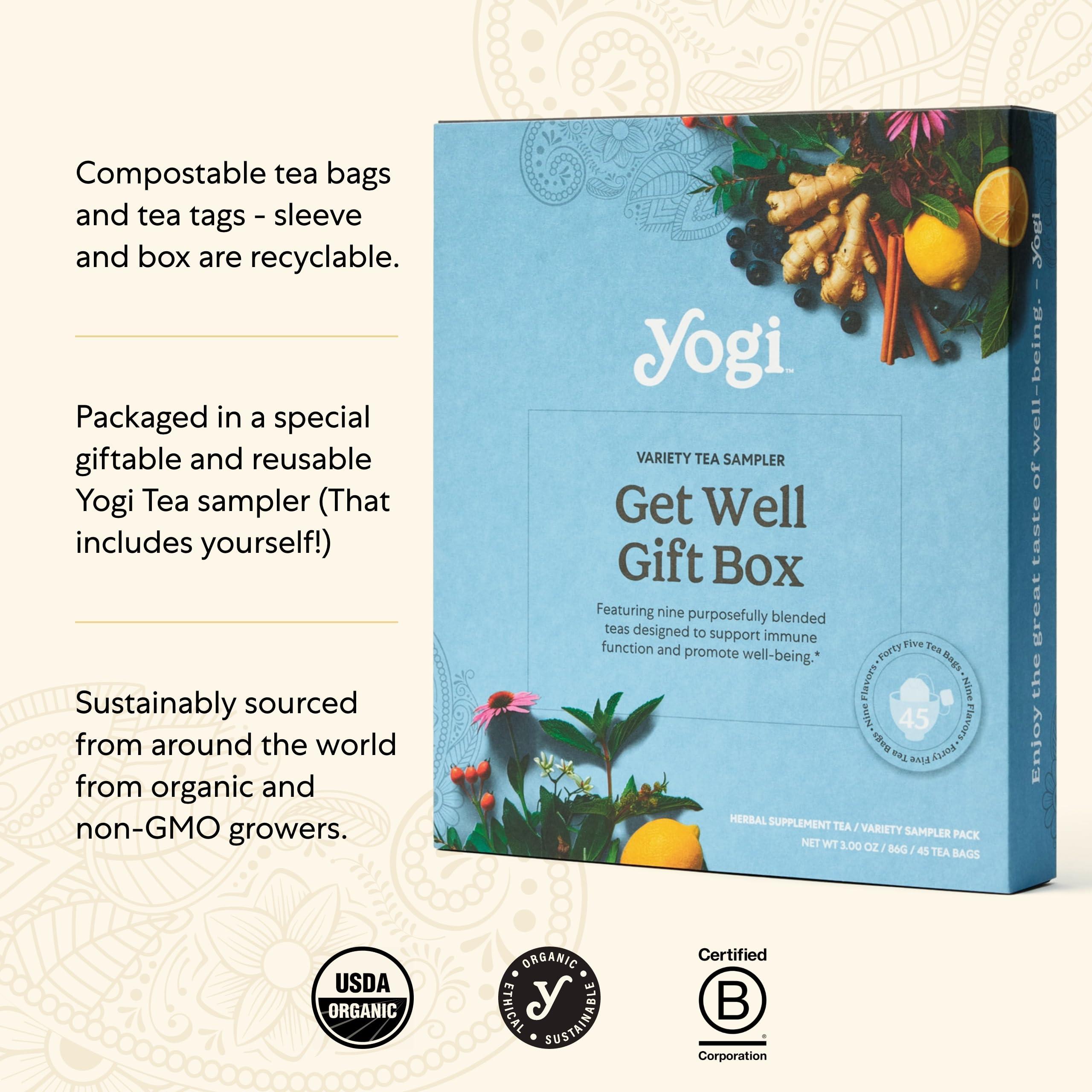 Organic Sampler Gift Box-5 Tea Bags per Flavor (45 Tea Bags)-Delicious Wellness Immunity Teas-9 Herbal Teas-Caffeine-Free Tea Variety Pack-Tea Gift Set - Image 7