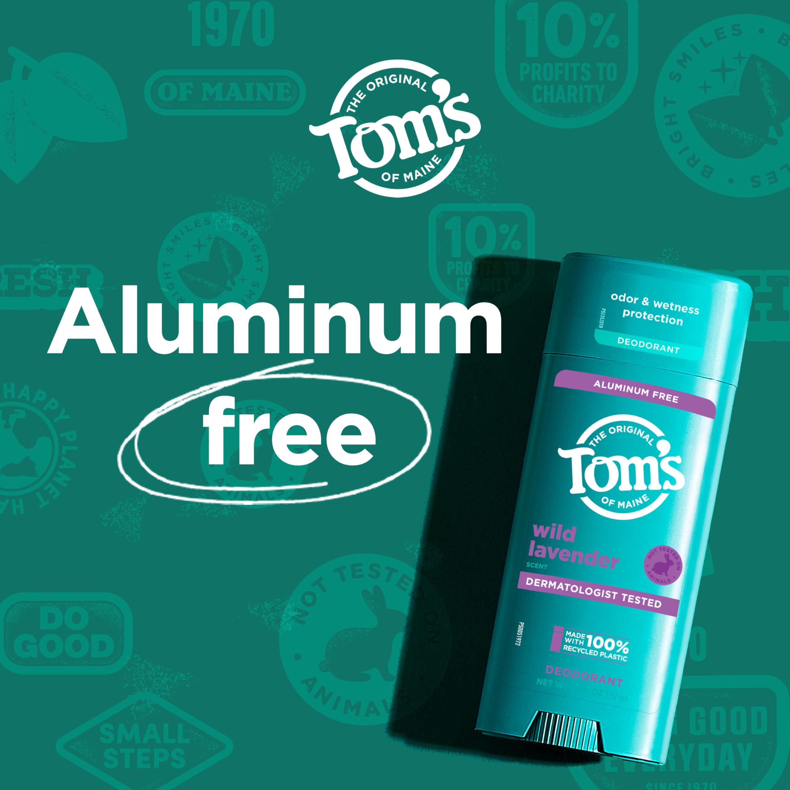 Tom's of Maine Wild Lavender Aluminum Free Natural Deodorant For Women & Men | Goes on Clear | Odor & Wetness Protection | Naturally Derived and Moisture-Locking Ingredients | 3.25 oz (2 Pack) - Image 7