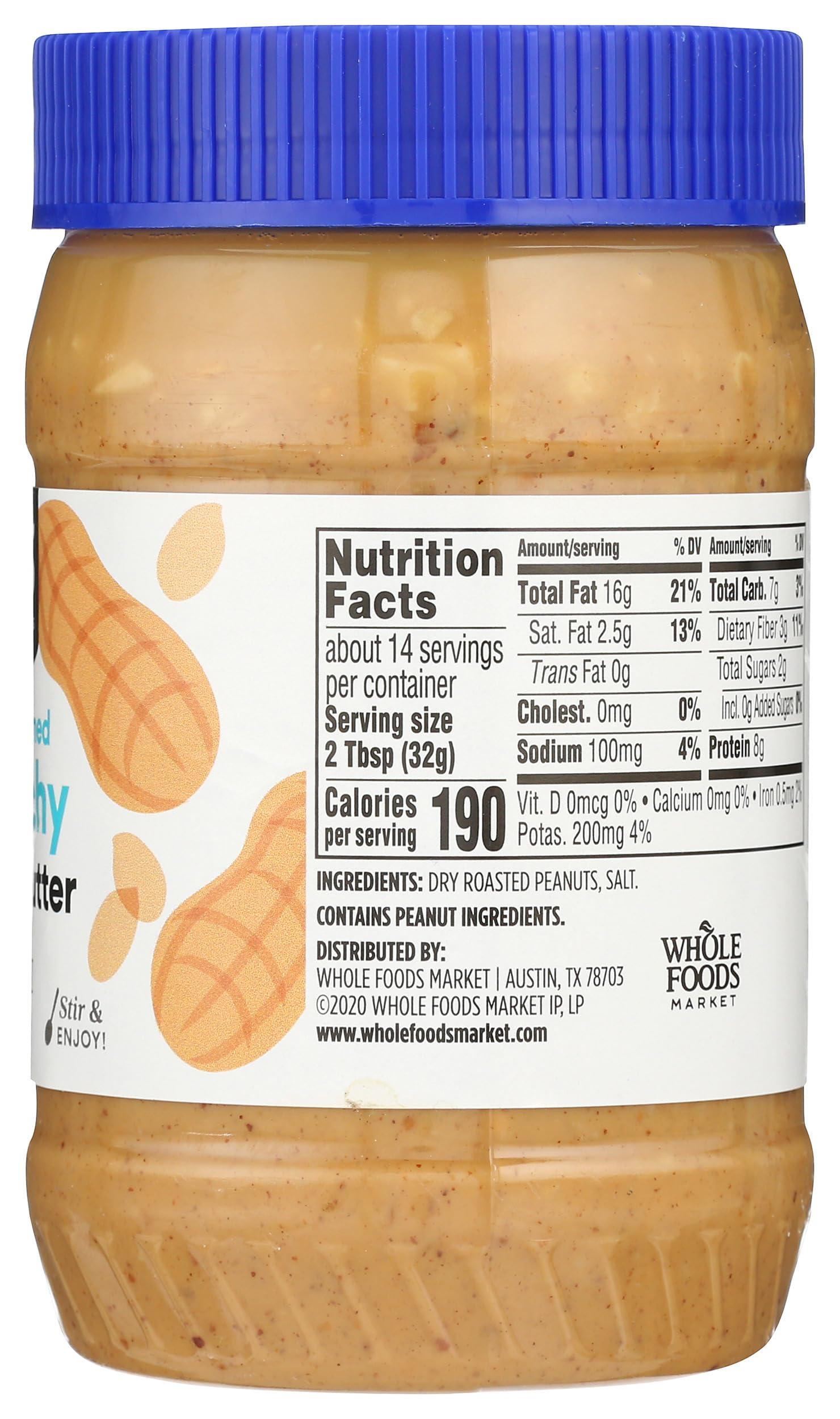 365 by Whole Foods Market, Peanut Butter Crunchy, 16 Oz - Image 2