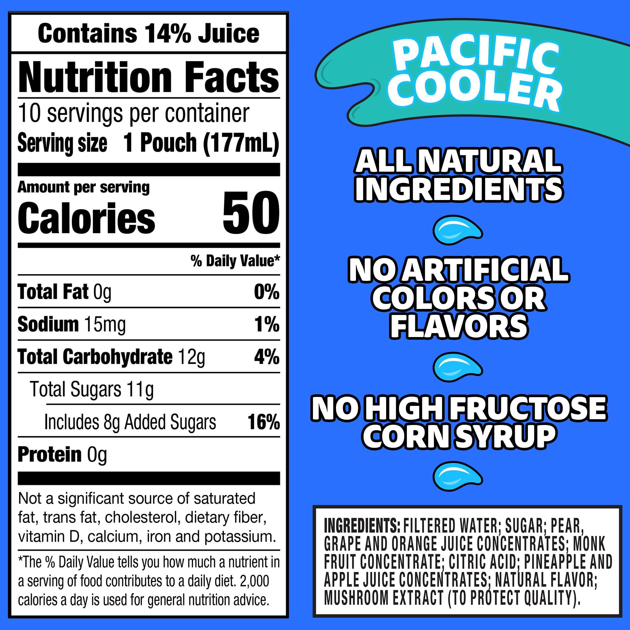 Capri Sun Pacific Cooler Mixed Fruit Flavored Juice Drink Blend, 10 ct Box, 6 fl oz Pouches - Image 2