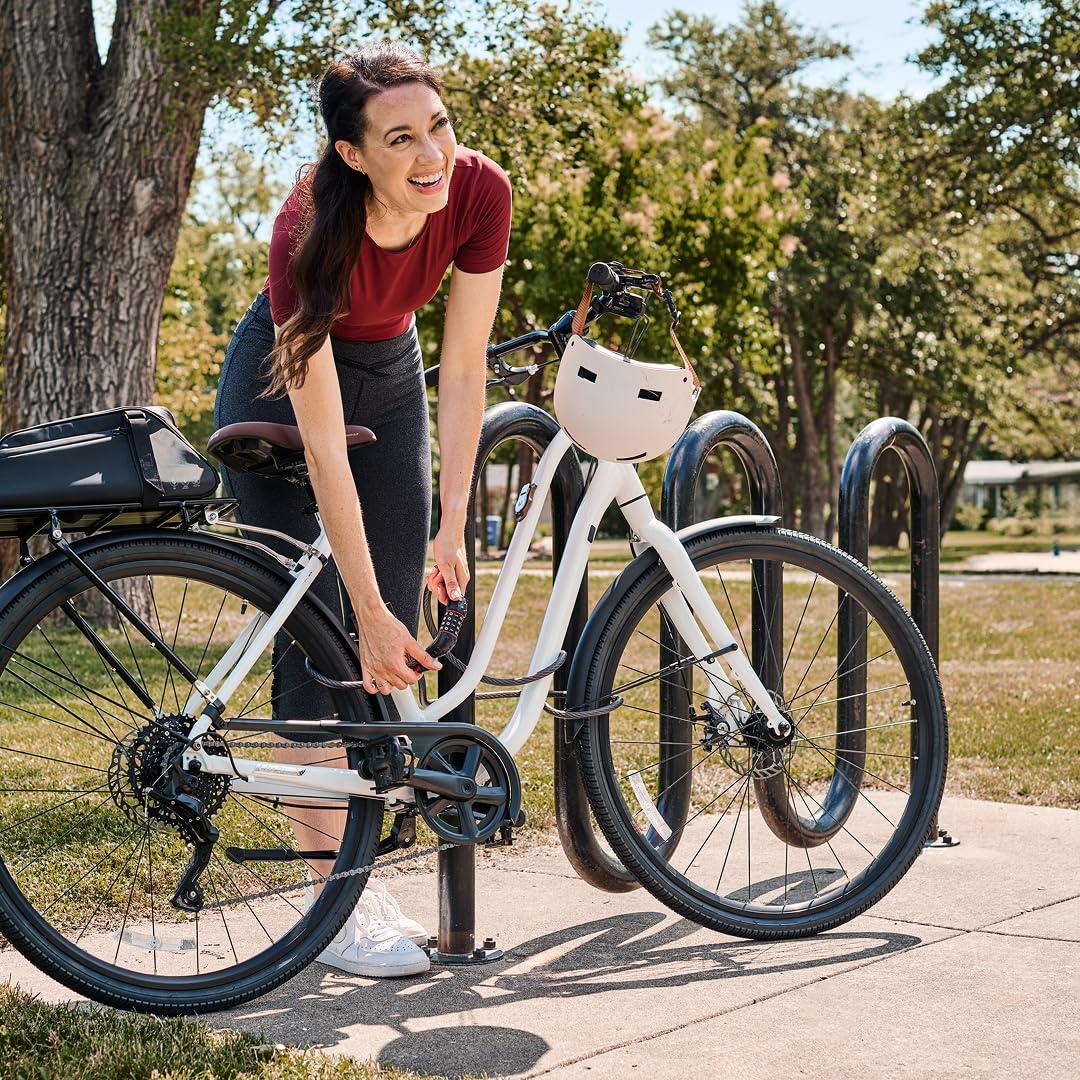 Master Lock Cable Lock, Set Your Own Combination Bike Lock, 6 ft. Long, Black, 8122D - Image 2