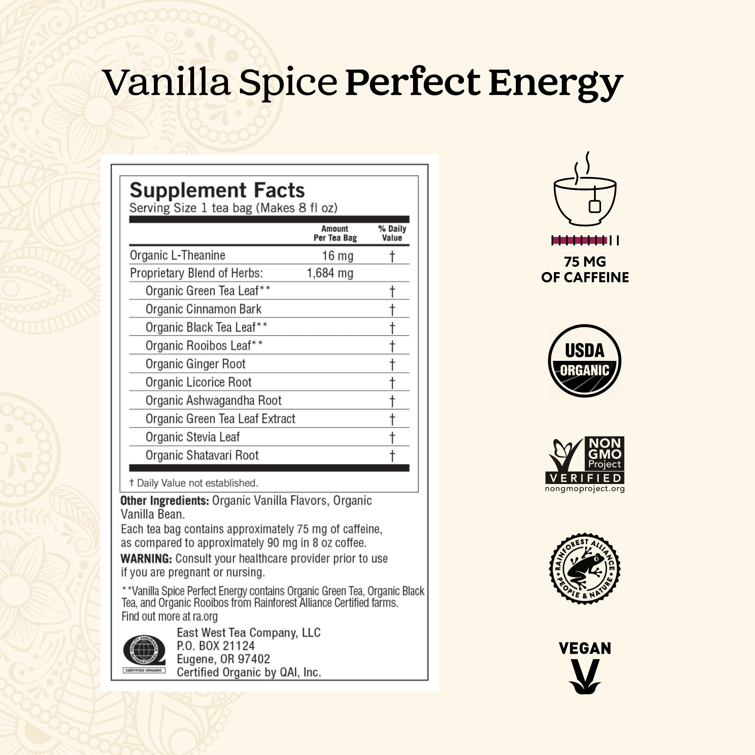 Yogi Energy Variety (3 Pack) Organic Sampler & Tea Gift Set – Contains Caffeine – 48 Tea Bags - Image 4