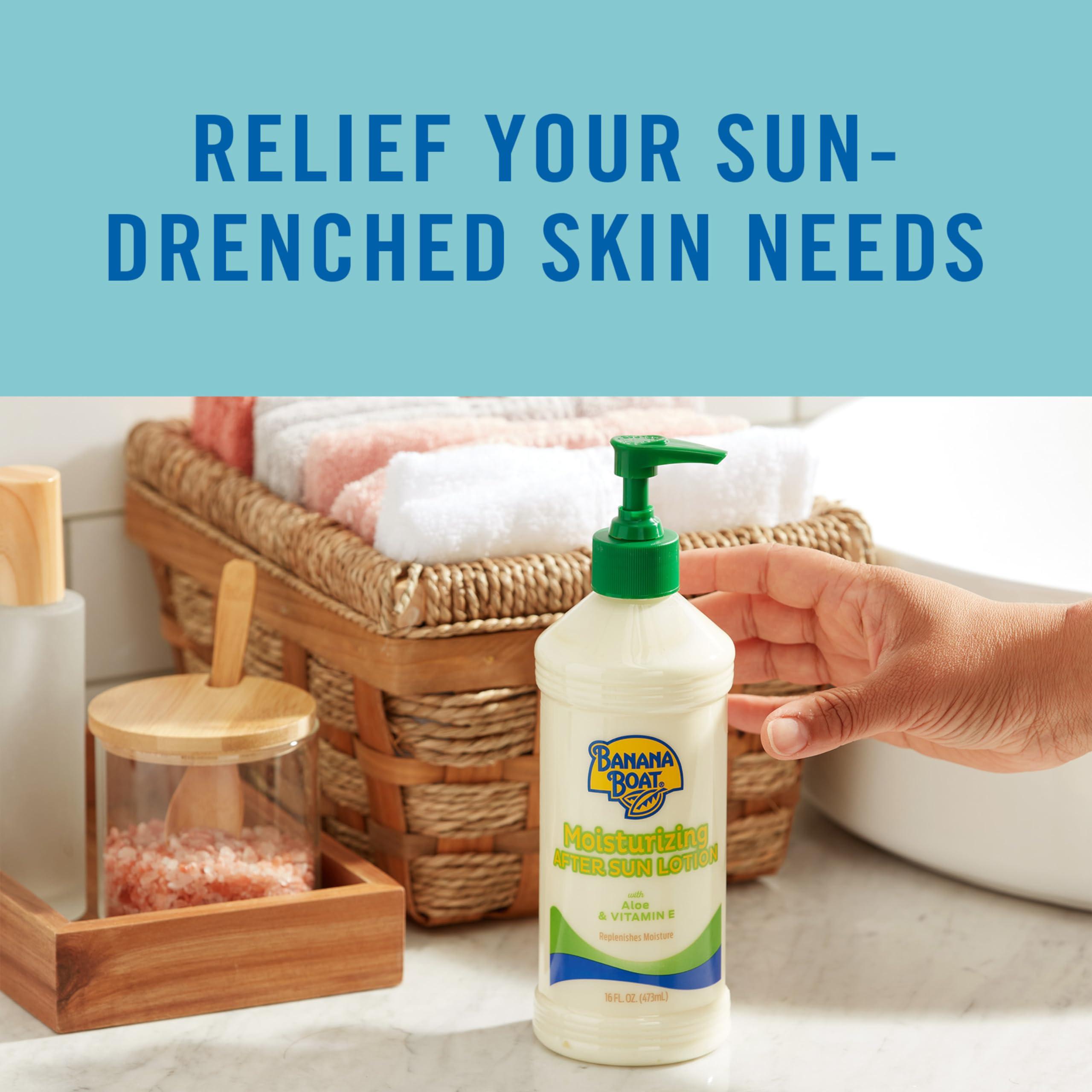 Banana Boat Moisturizing After Sun Lotion with Aloe and Vitamin E, 16oz | After Sun Care, Banana Boat After Sun Lotion, Sunburn Relief, 16oz - Image 5
