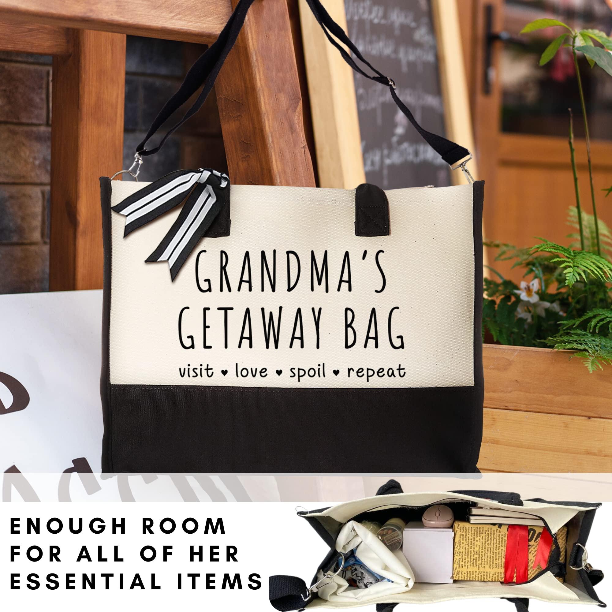 GINGULMINA Grandma Gifts - Gifts for Grandma from Grandchildren - Canvas Tote Bag - Image 6