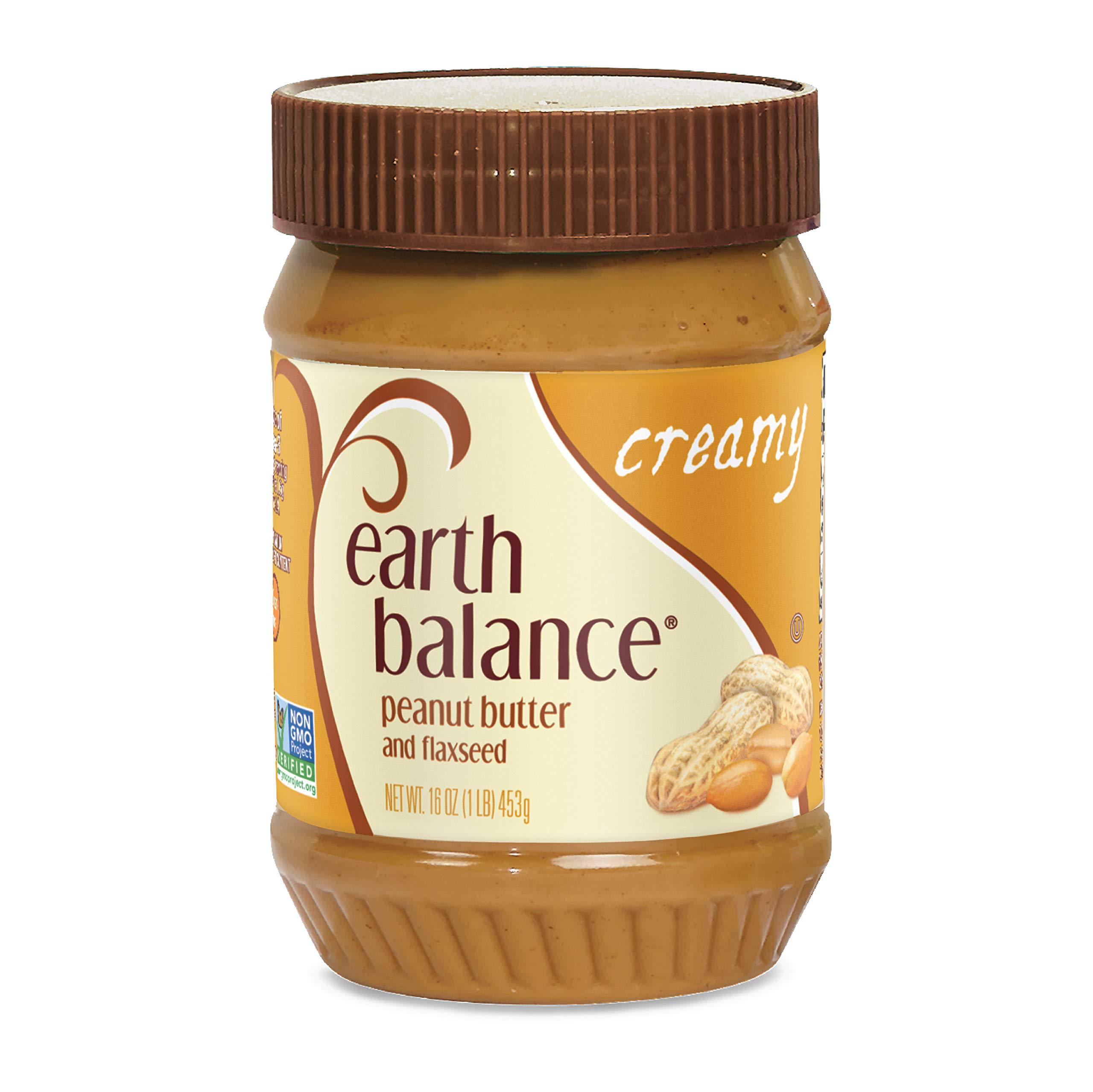 Earth Balance Creamy Peanut Butter and Flaxseed Spread, Vegan and Gluten Free, 16 oz - Image 6