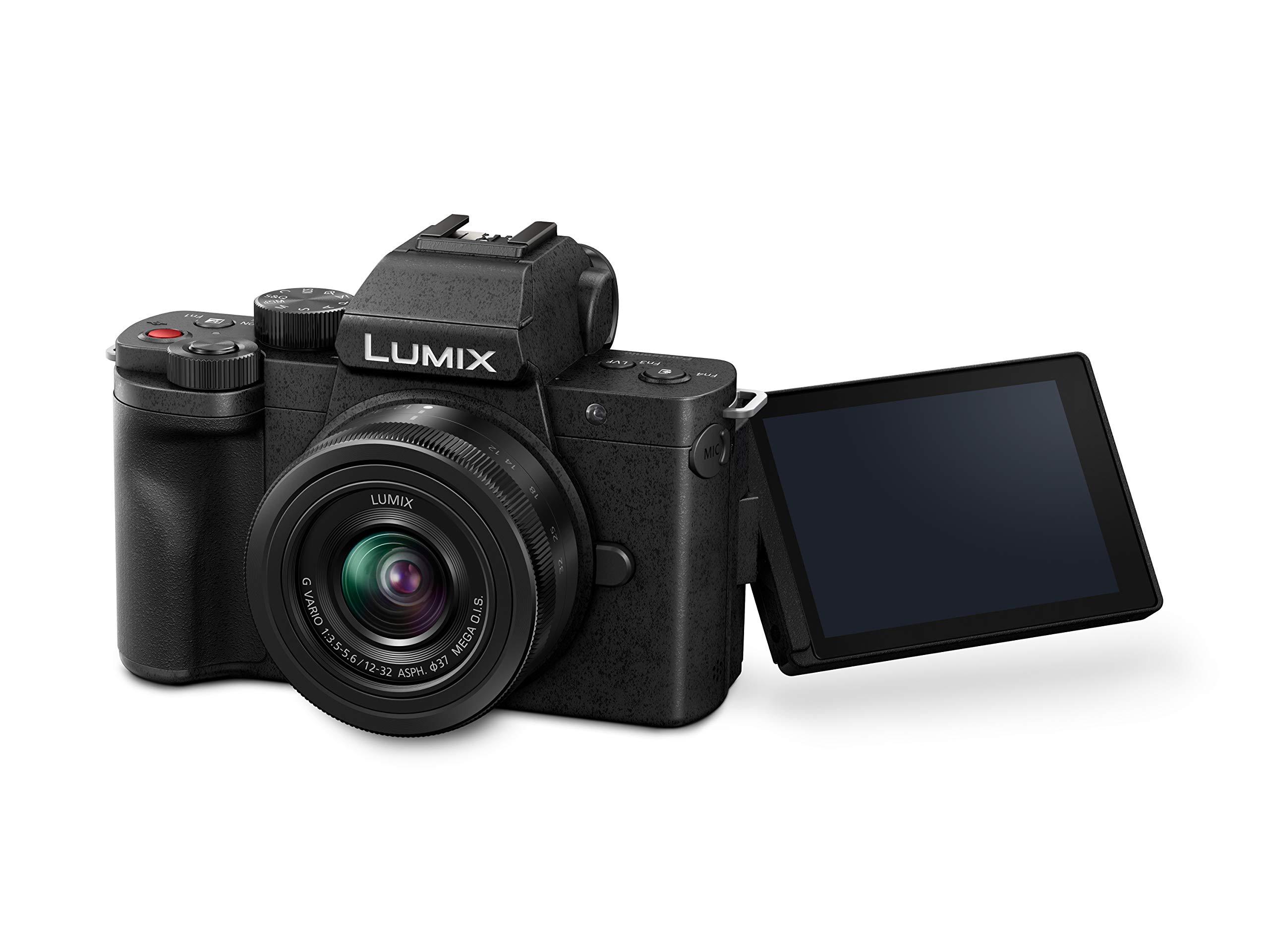 Panasonic LUMIX G100 4k Mirrorless Camera for Photo and Video, Built-in Microphone with Tracking, Micro Four Thirds Interchangeable Lens System, 12-32mm Lens, 5-Axis Hybrid I.S., DC-G100DKK (Black) - Image 3