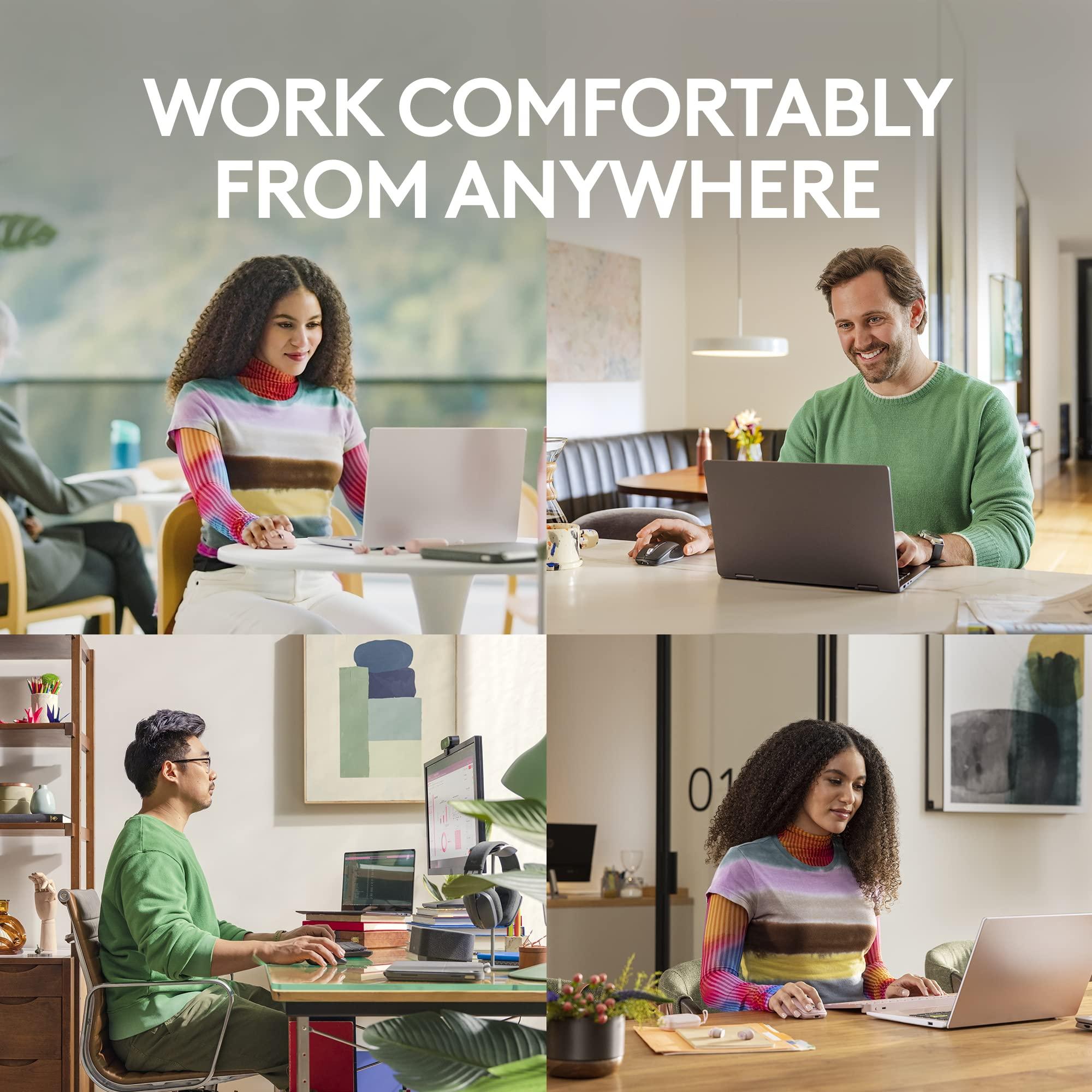 Logitech MX Anywhere 3S Compact Wireless Mouse, Fast Scrolling, 8K DPI Any-Surface Tracking, Quiet Clicks, Programmable Buttons, USB C, Bluetooth, Windows PC, Linux, Chrome, Mac - Graphite - Image 5