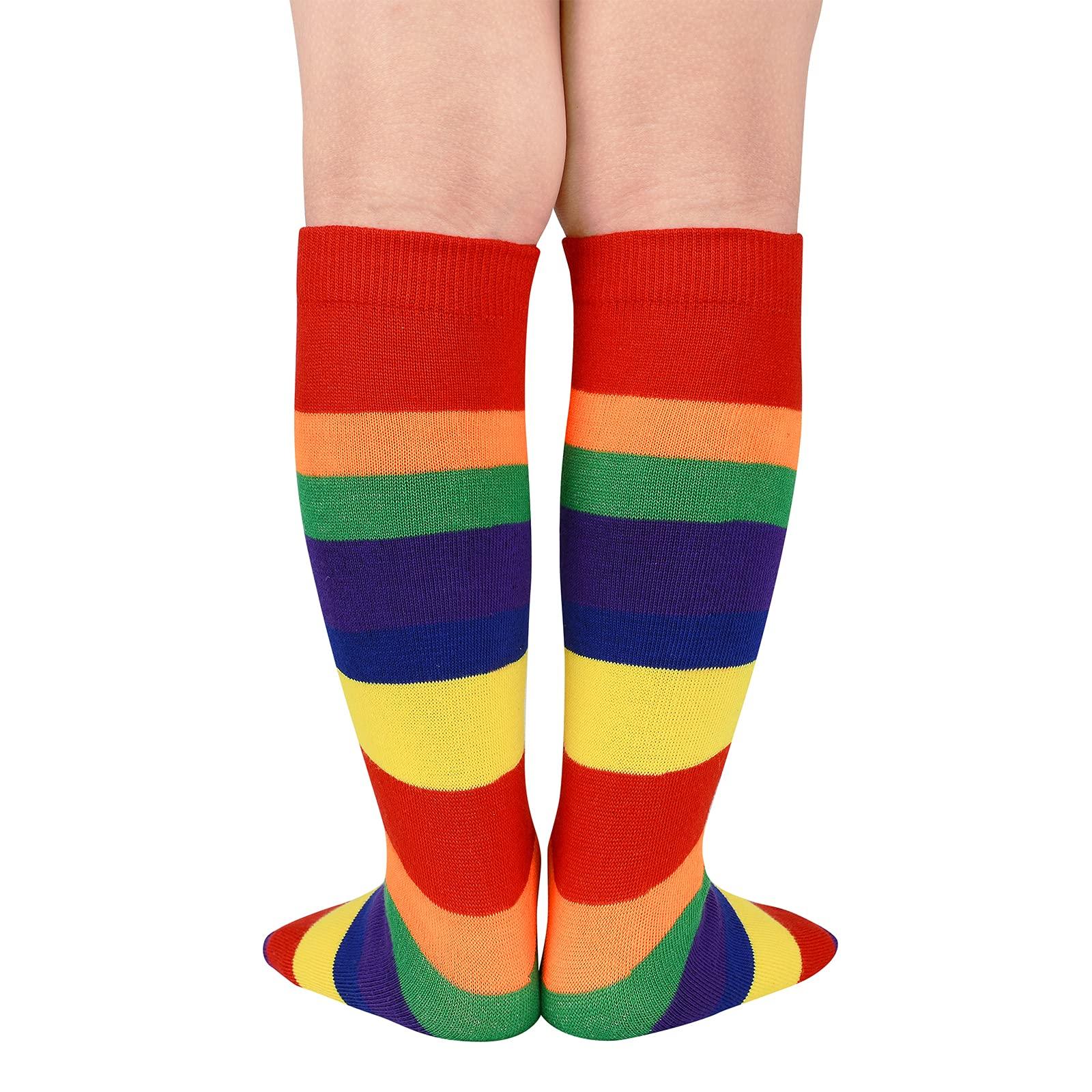 American Trends Kids Toddler Soccer Socks Knee High Tube long Three Stripes Uniform Socks for Boys Girls 1-9 years - Image 3