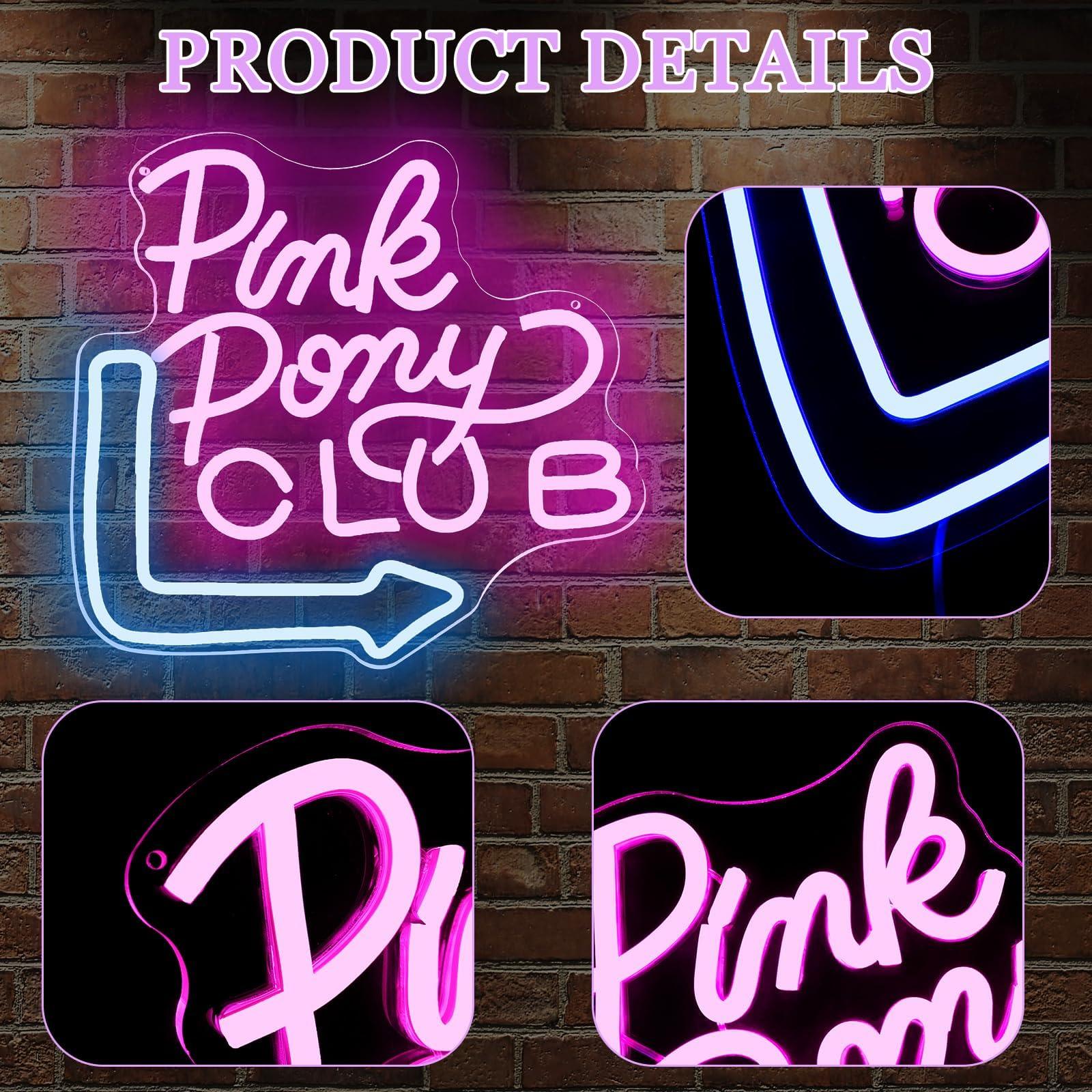 Pink Neon Cowgirl Sign for Wall Decor, Dimmable LED Pony Club Neon Lights for Bedroom, Party, Pub, Christmas Gifts - Image 5