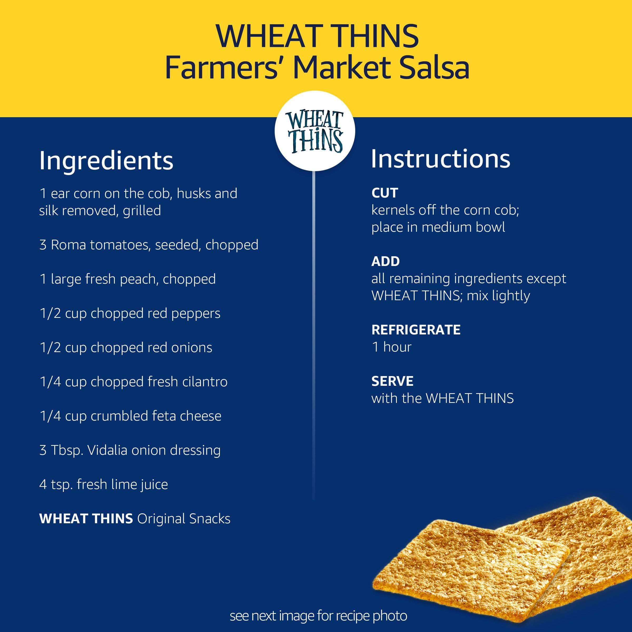 Wheat Thins Original Snacks, Whole Grain Wheat Crackers, Snack Crackers, Party Size, 20 oz Box - Image 10