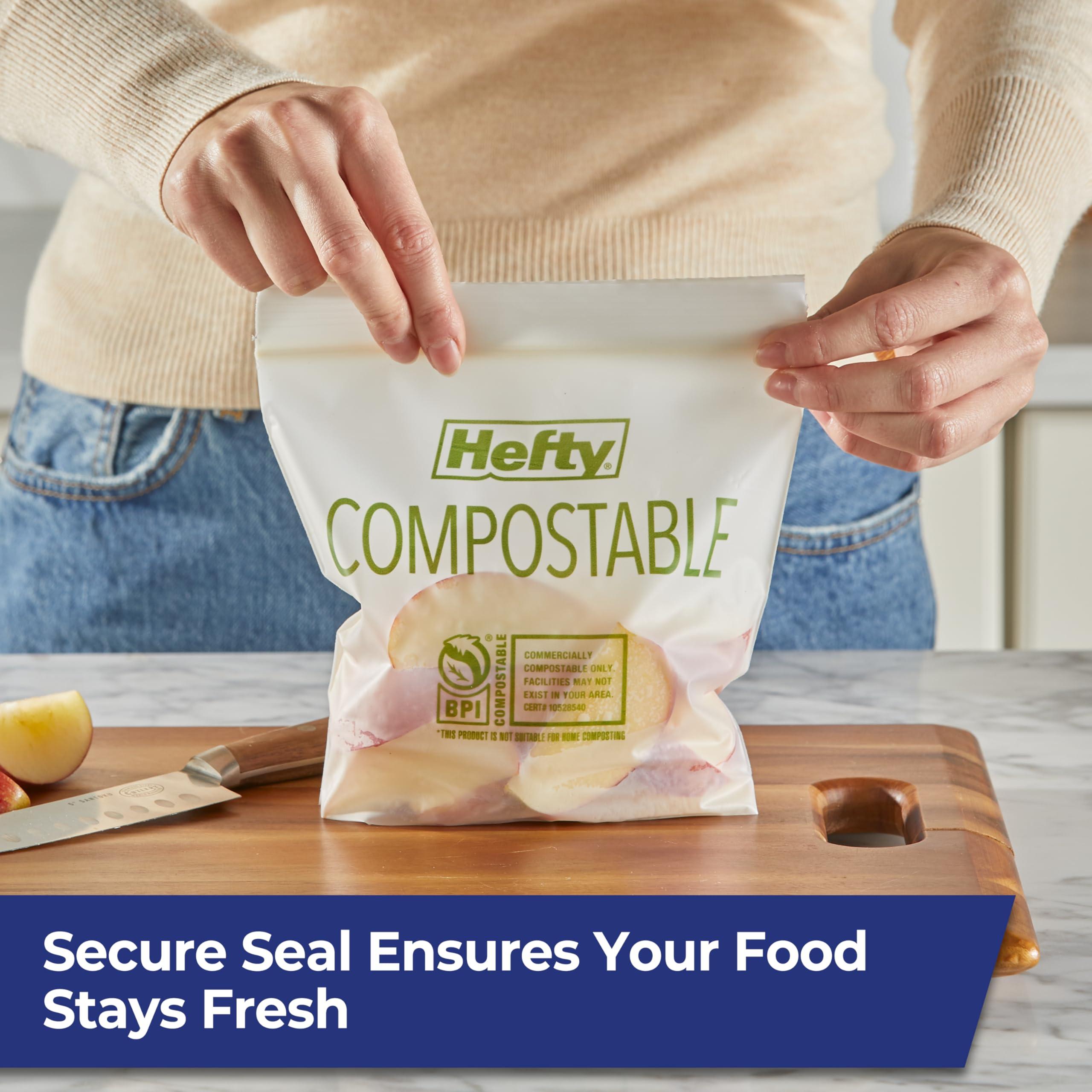 Hefty® Compostable Press-To-Close​ Sandwich 50 Count - Image 6