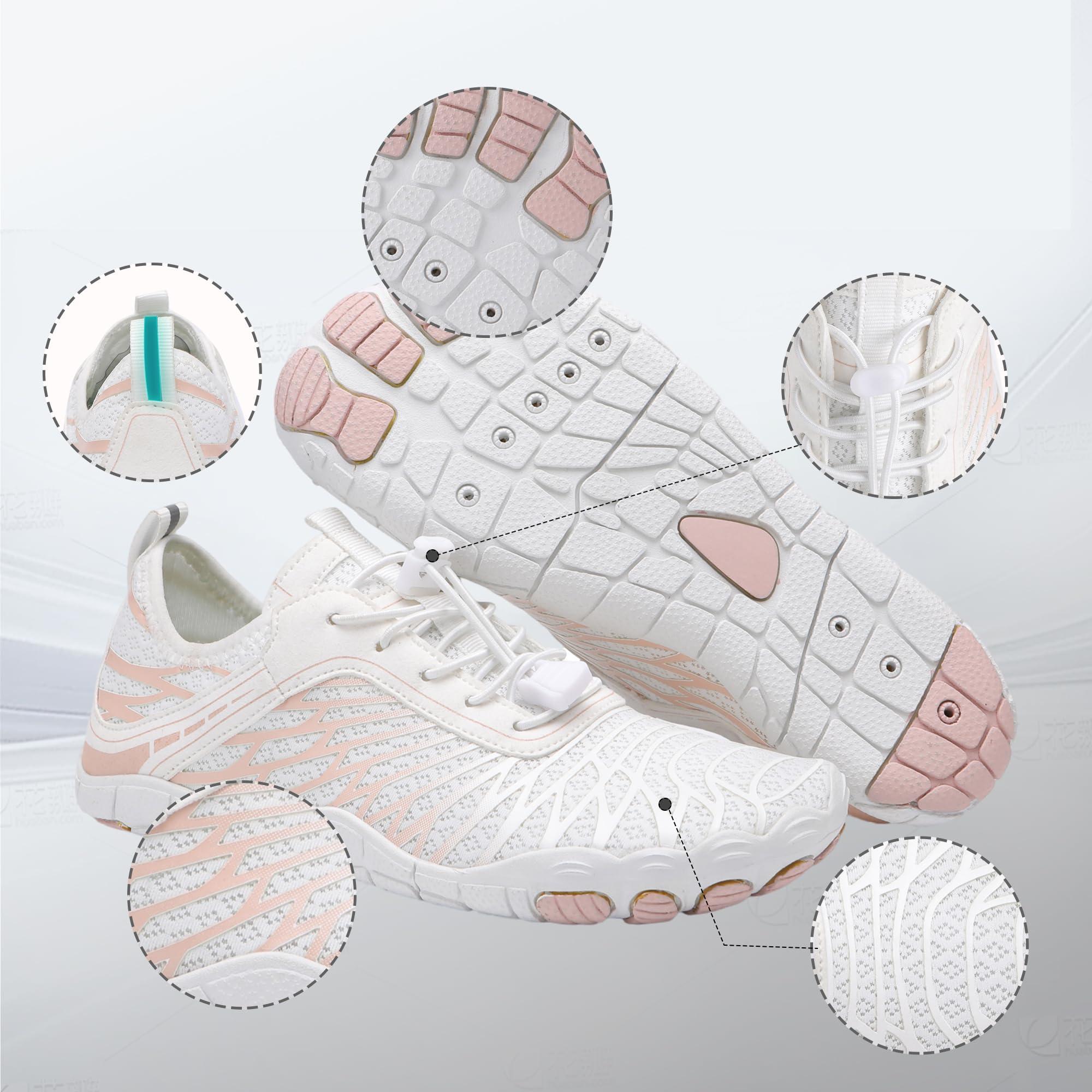 MOCHINI Hike Barefoot Shoes Grounded Footwear for Womens Men Non-Slip Wide Toe Neuropathy Beach Pool Aqua Swimming Surf Hiking Walking Quick Dry Water Shoes - Image 5