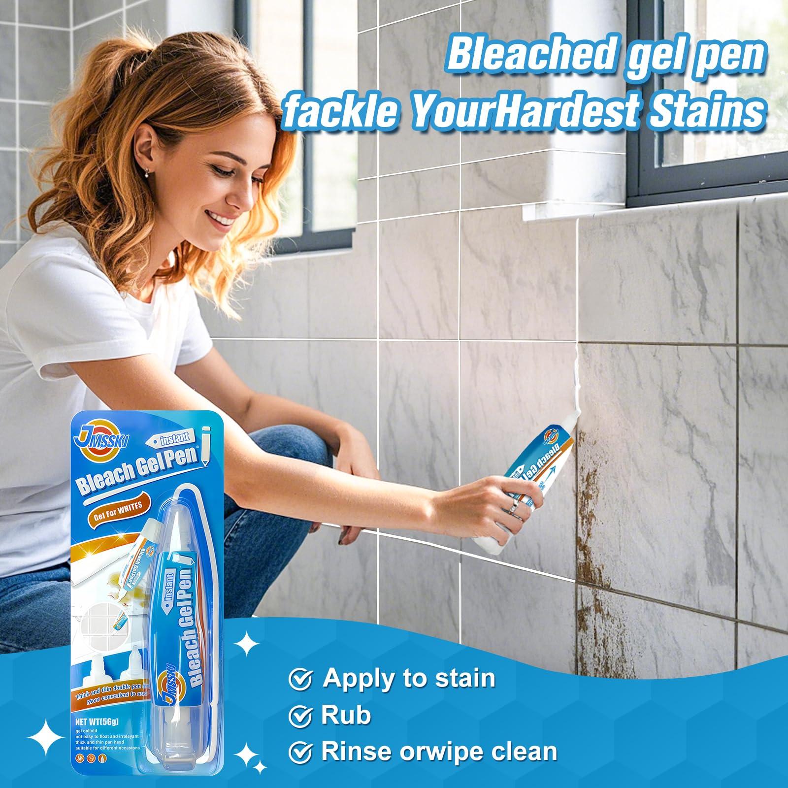 Bleach Pen, Bleach Pen For Clothing, Stain Remover Pen, Mold Stain Remover Gel, Clothing Bleached DIY design, Travel Accessories, Lnstantly Remove Stains, Pearl white (1.76 Fl Oz (Pack of 1), Lemon) - Image 5