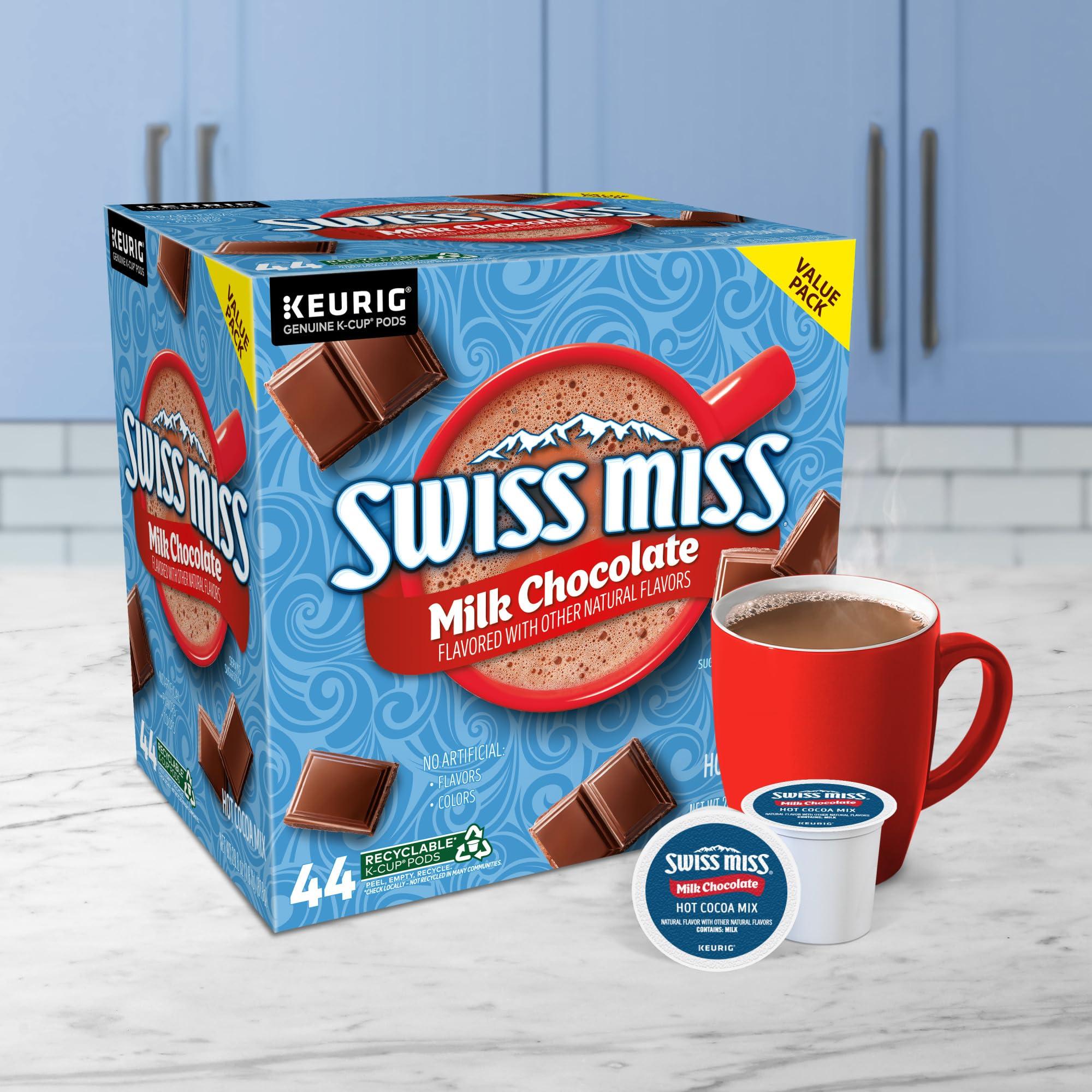 Swiss Miss Milk Chocolate Hot Cocoa, Single-Serve Keurig K-Cup Pods, Hot Chocolate, 44 Count - Image 9