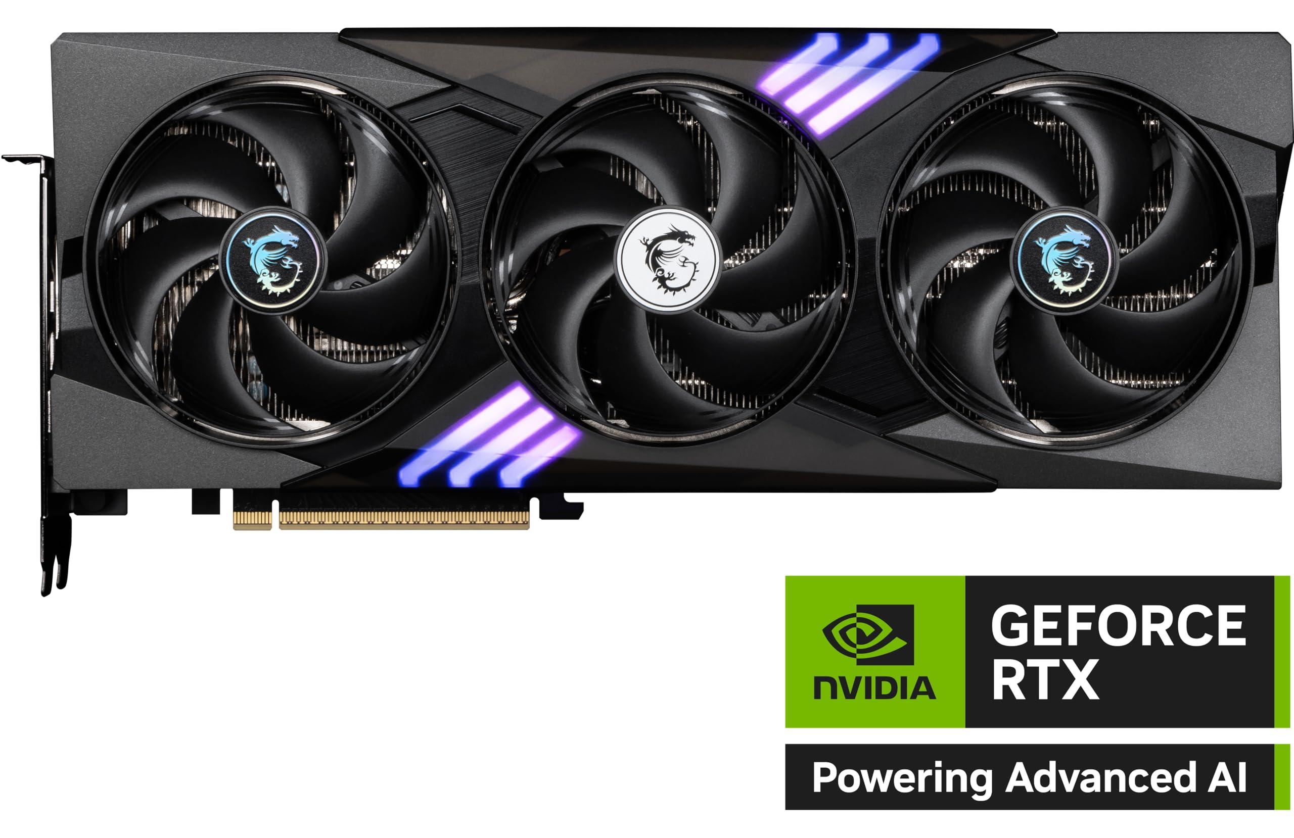 MSI RTX 5070 12G Gaming Trio OC Graphics Card (12GB GDDR7, 192-bit, Extreme Performance: 2625 MHz, DisplayPort x3 2.1a, HDMI 2.1b, NVIDIA Blackwell Architecture) - Image 2