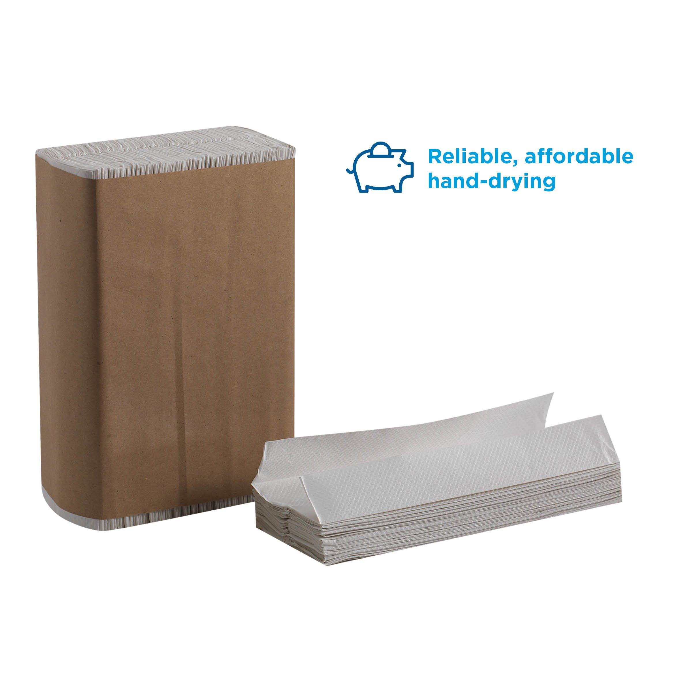 Georgia-Pacific Pacific Blue Basic, 1-Ply C-Fold Paper Towels by GP PRO, White, 20603, 2,400 towels/pack,10 packs/case - Image 3