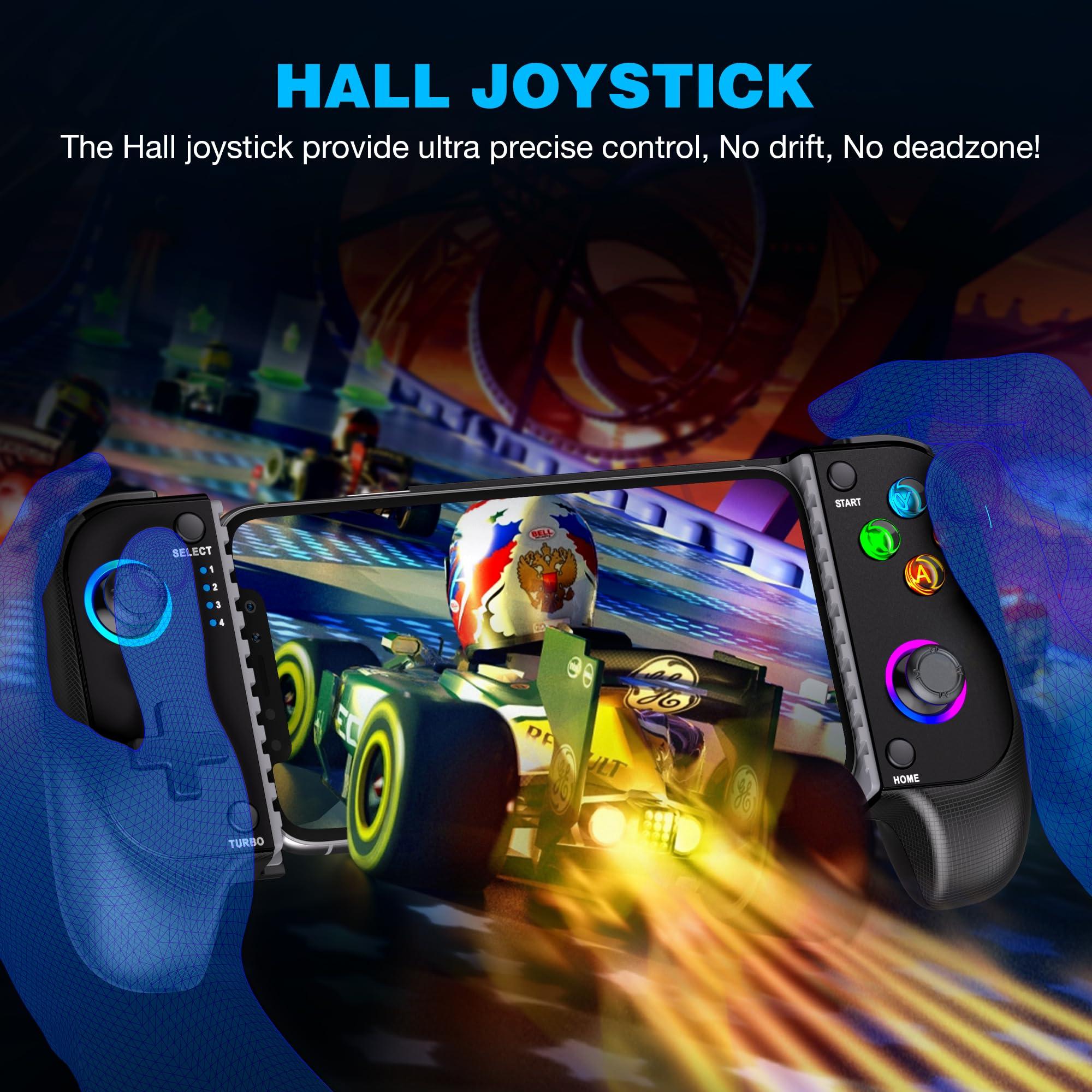MystNova Wireless Phone Mobile Gaming Controller for iPhone/Android - Turn Your iPhone into a Gaming Console - Play Xbox, PlayStation, Steam Link, Cloud Gamepad for iOS - Image 3