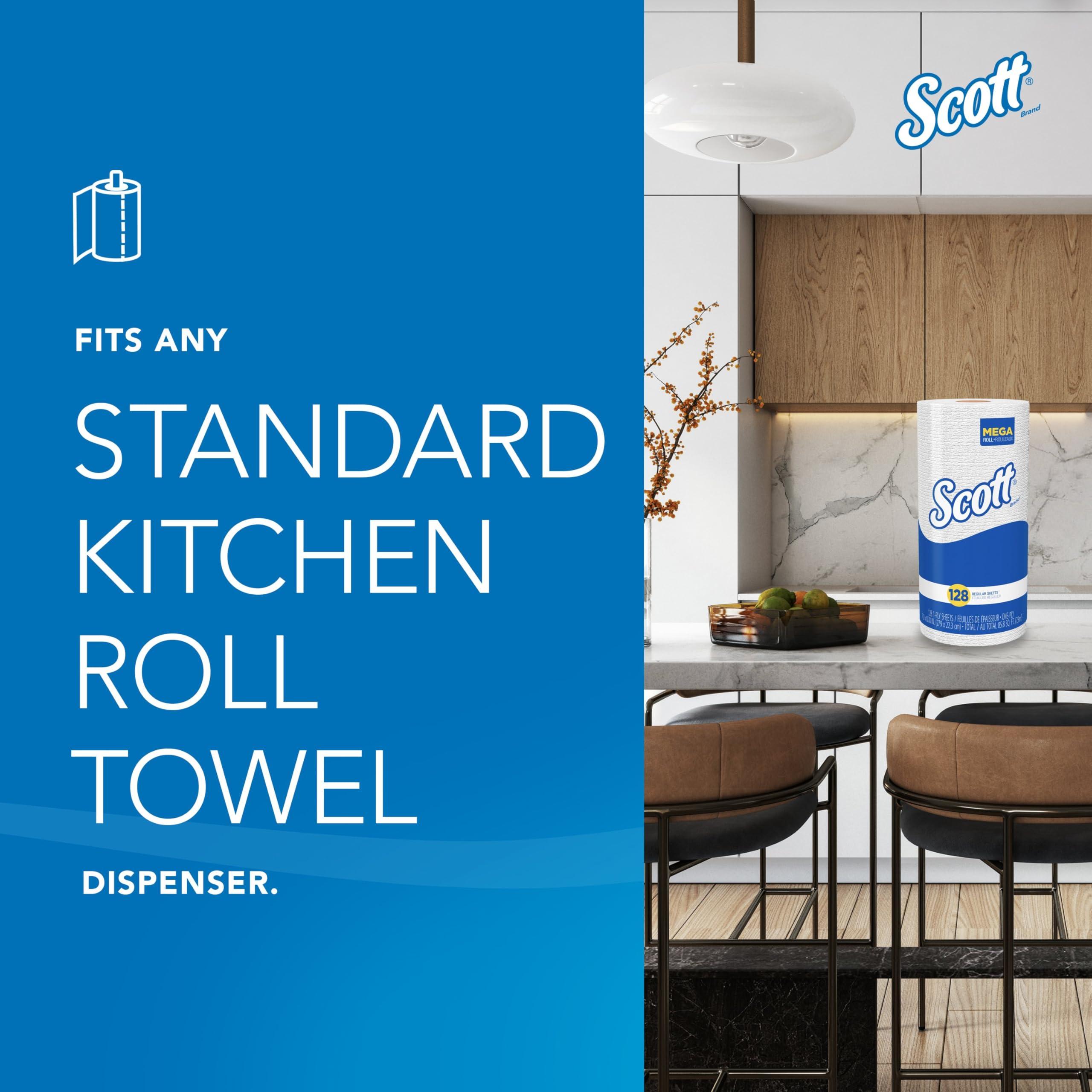 Scott Professional Kitchen Paper Towels, Bulk (41482), Fast-Drying Absorbency Pockets, White, Perforated (128 Sheets/Roll, 20 Rolls/Case, 2,560 Sheet Total) - Image 5