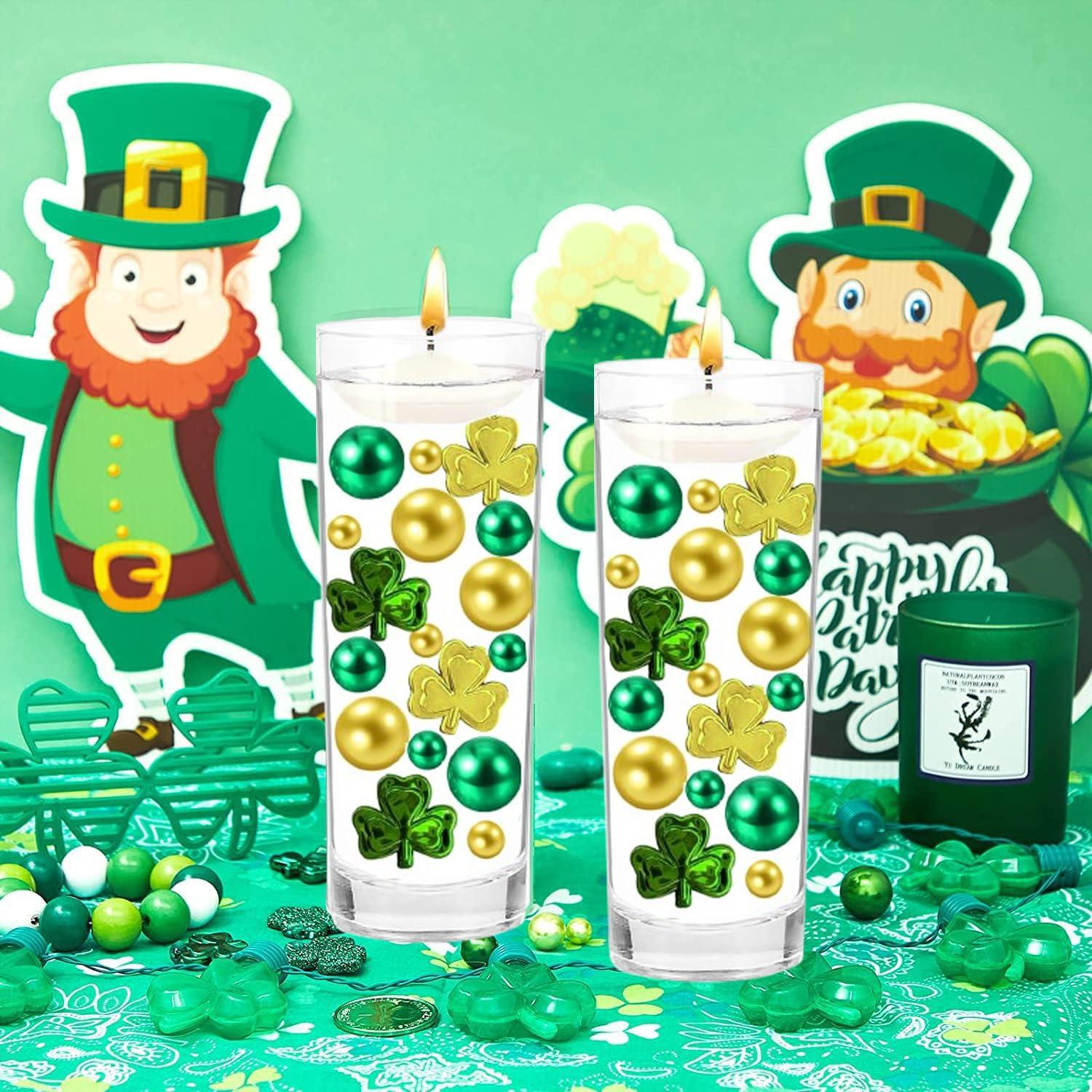 76 Pieces St. Patrick's Vases Filler Shamrocks Ornament for Vases Filler for Vases Centerpiece for St. Patrick's Festival Party Table Decor - Image 2
