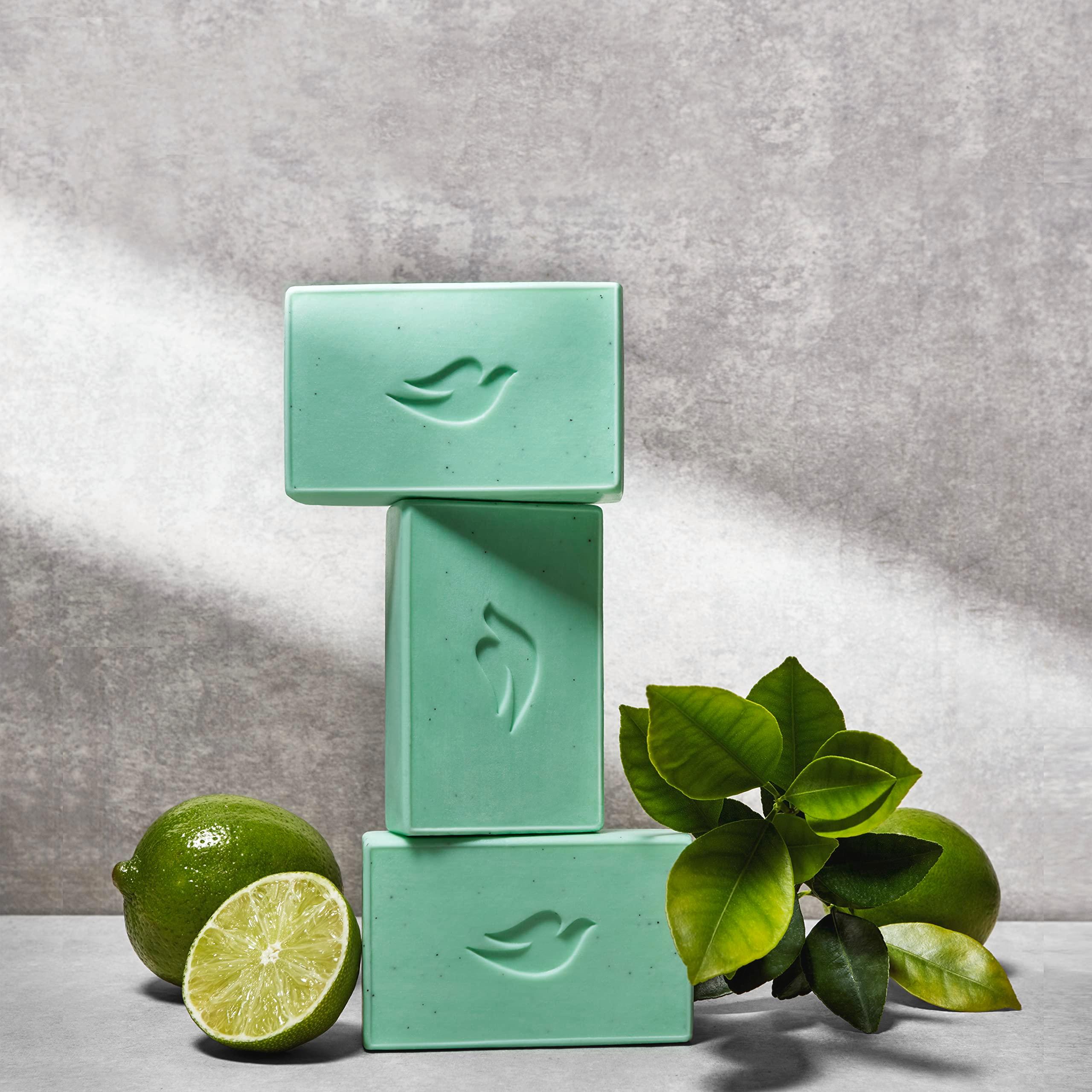 DOVE MEN + CARE Plant-Powered Natural Essential Oil Bar Soap Reinvigorating Lime + Avocado Oil to Clean and Hydrate Mens Skin 4-in-1 Bar Soap for Men's Body, Hair, Face and Shave. 5 oz, 4 Count - Image 9