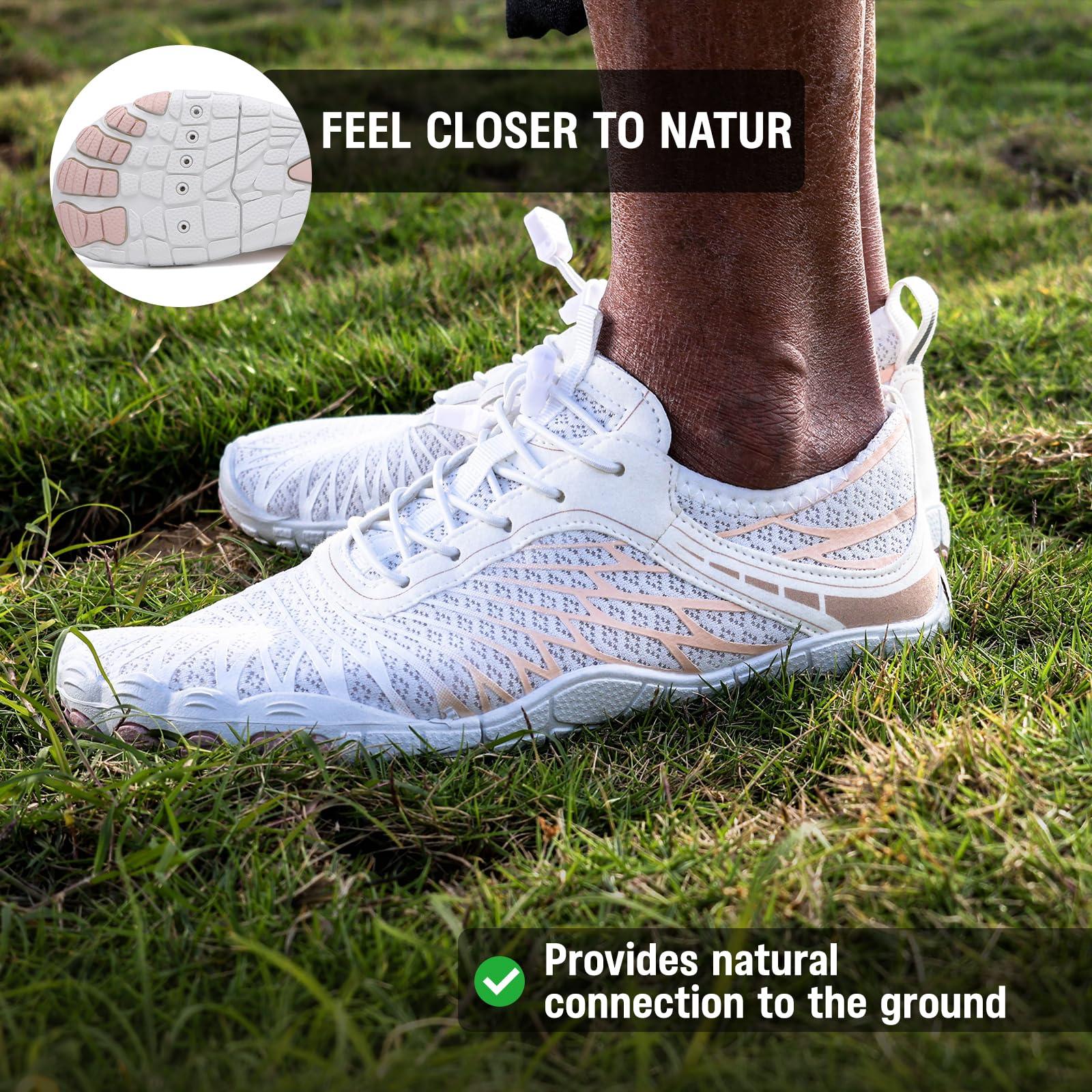 Barezoey 2025 New Barefoot Shoes for Women Mens,Hike Barefoot Shoes Womens Footwear,Comfortable & Non-Slip Barefoot Vitality Shoe Women's Athletic Footwear,Wide Toe Box Water Shoe for Women Men - Image 4