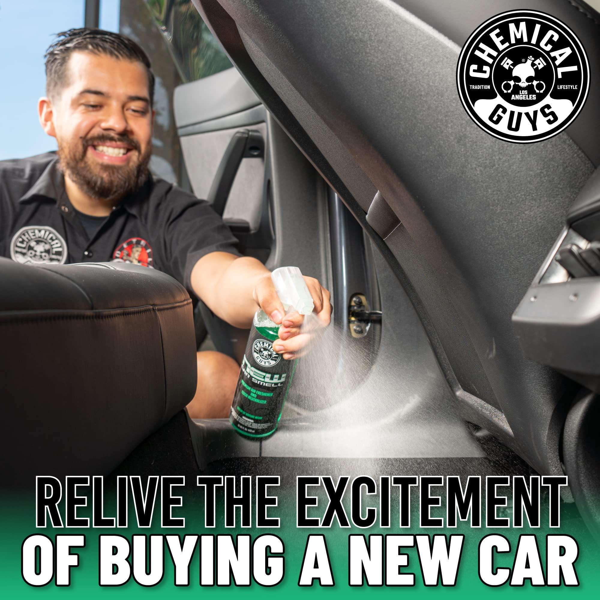 Chemical Guys AIR_101_16 New Car Smell Premium Air Freshener and Odor Eliminator, Long-Lasting Scent, Great for Cars, Trucks, SUVs, RVs & More, 16 fl oz - Image 3