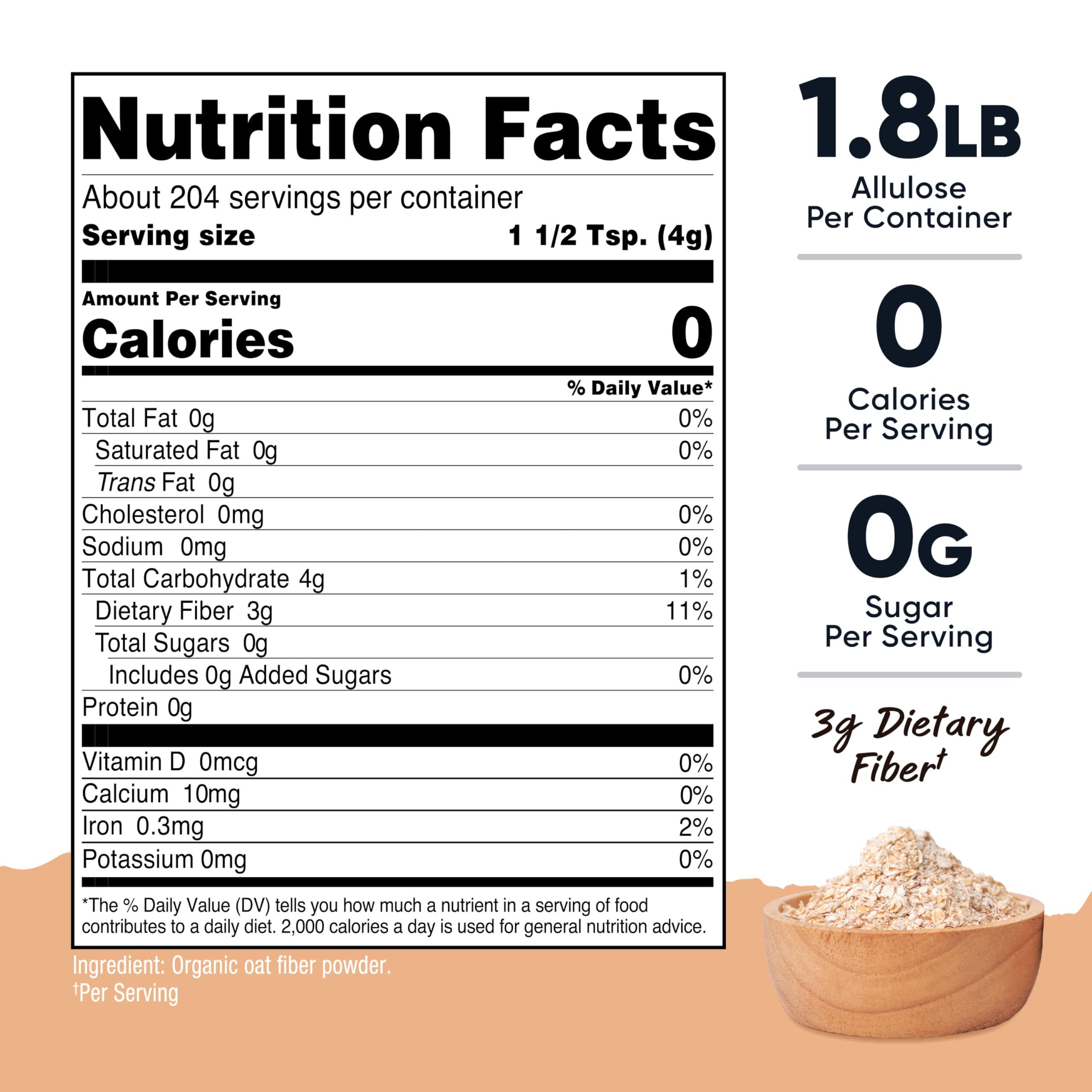 Nutricost Pantry Organic Oat Fiber (1.8 Pounds) Stone Ground Oats - 3 Grams of Dietary Fiber, USDA Organic - Image 2