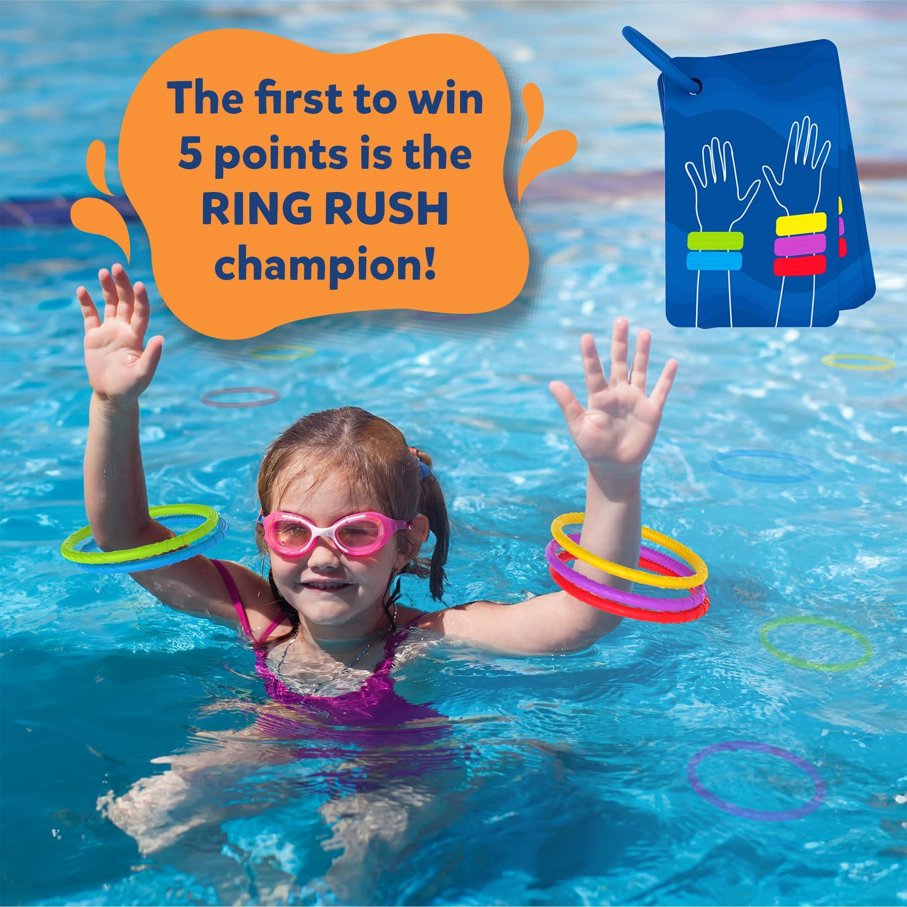 Skillmatics Ring Rush Diving Toys - Underwater Search and Find Game for Summer Fun, Swimming Pool Toys, Gifts for Kids, Boys, Girls Ages 6, 7, 8, 9 & Up - Image 5