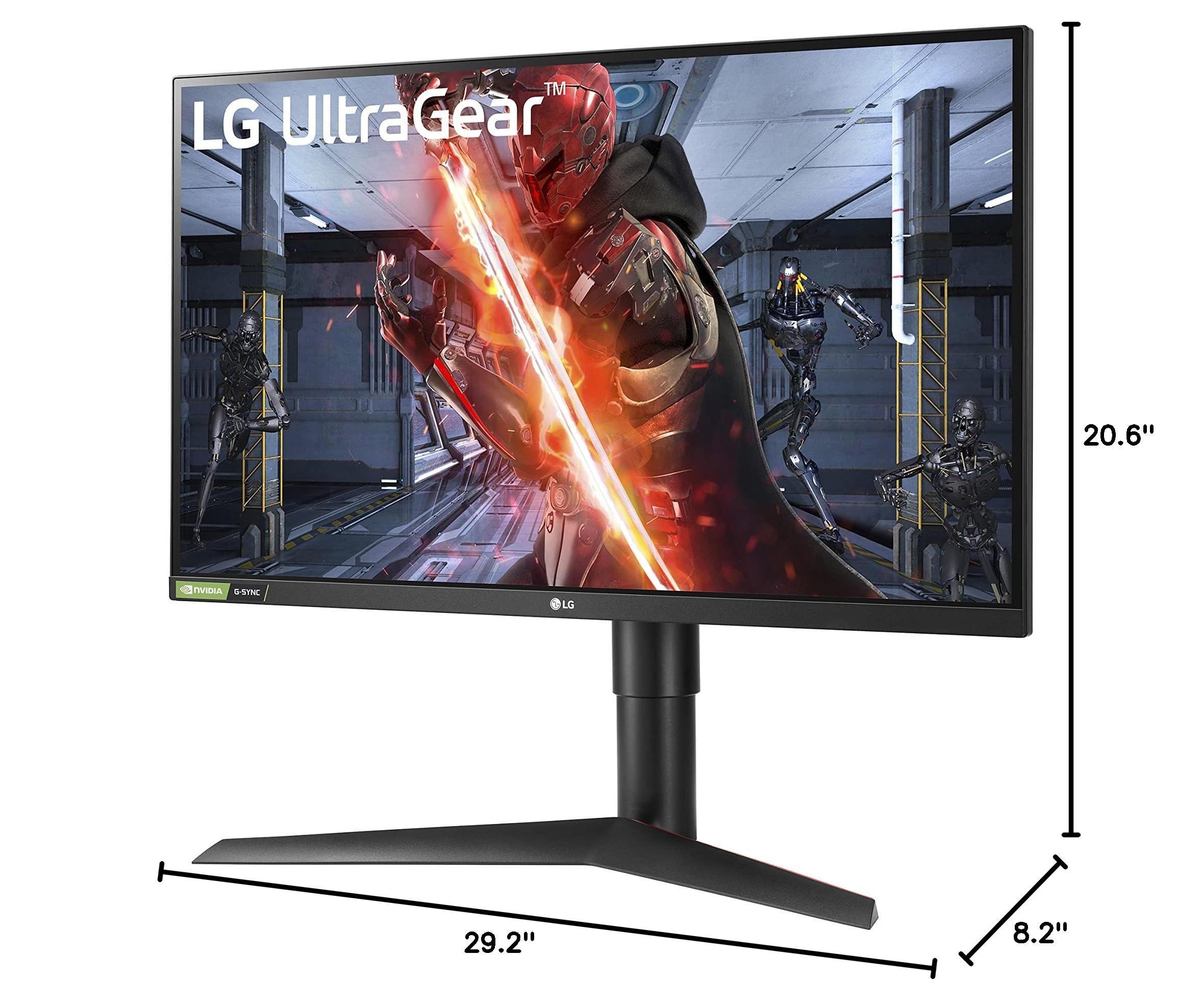LG UltraGear QHD 27-Inch Gaming Monitor 27GL83A-B - IPS 1ms (GtG), with HDR 10 Compatibility, NVIDIA G-SYNC, and AMD FreeSync, 144Hz, Black - Image 18