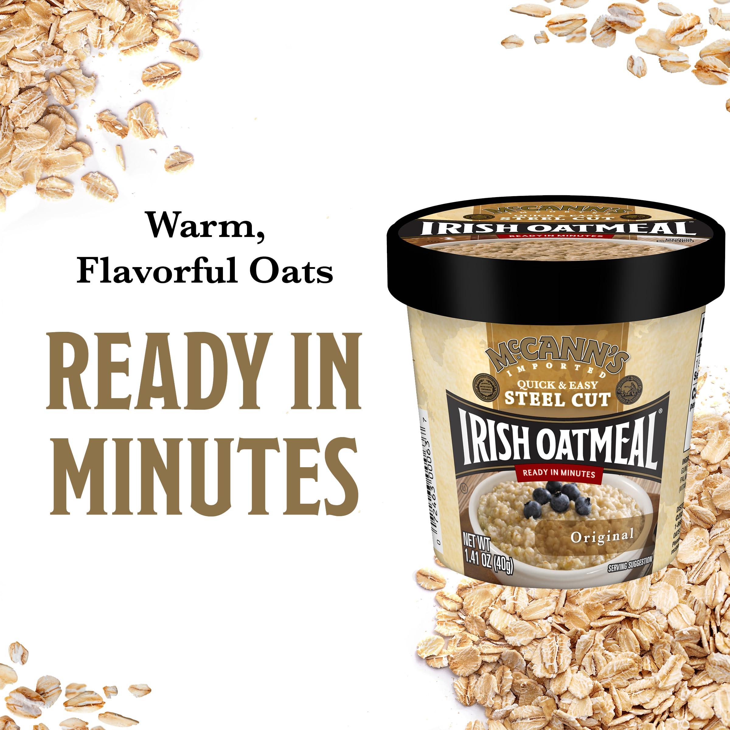 McCann's Irish Oatmeal Instant Oatmeal Cup, Original, 1.4 Ounce (Pack of 12) - Image 5