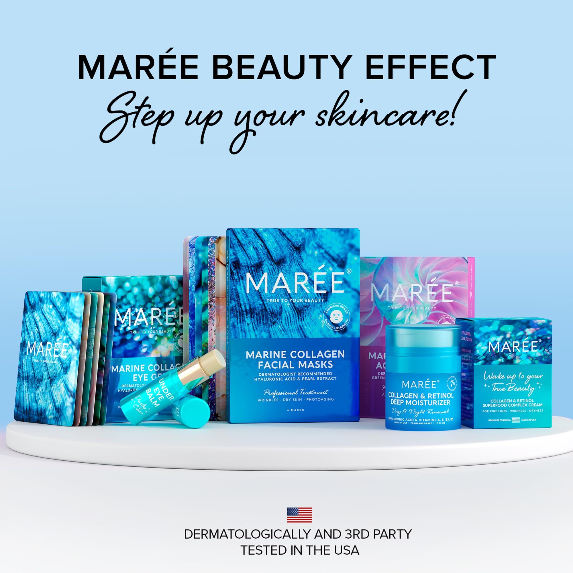 MAREE Eye Gels - Under Eye Patches for Puffy Eyes and Dark Circles with Natural Marine Collagen & Hyaluronic Acid - Anti-Aging Masks for Face to Soothe Puffiness - Image 9