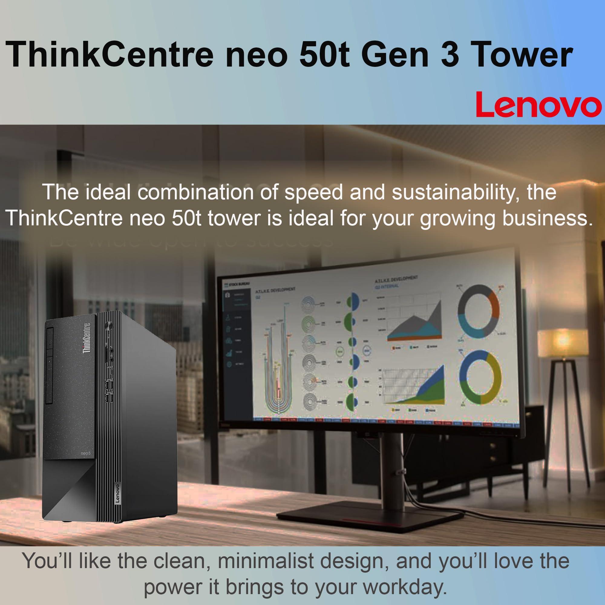 Lenovo ThinkCentre Business Desktop| Intel Core i5 Processor | 32GB RAM | 1TB SSD | Support Upto 3 Monitors | HDMI & USB-C | Ethernet | Wi-Fi | Bluetooth | Keyboard & Mouse| Windows 11 Pro - Image 5