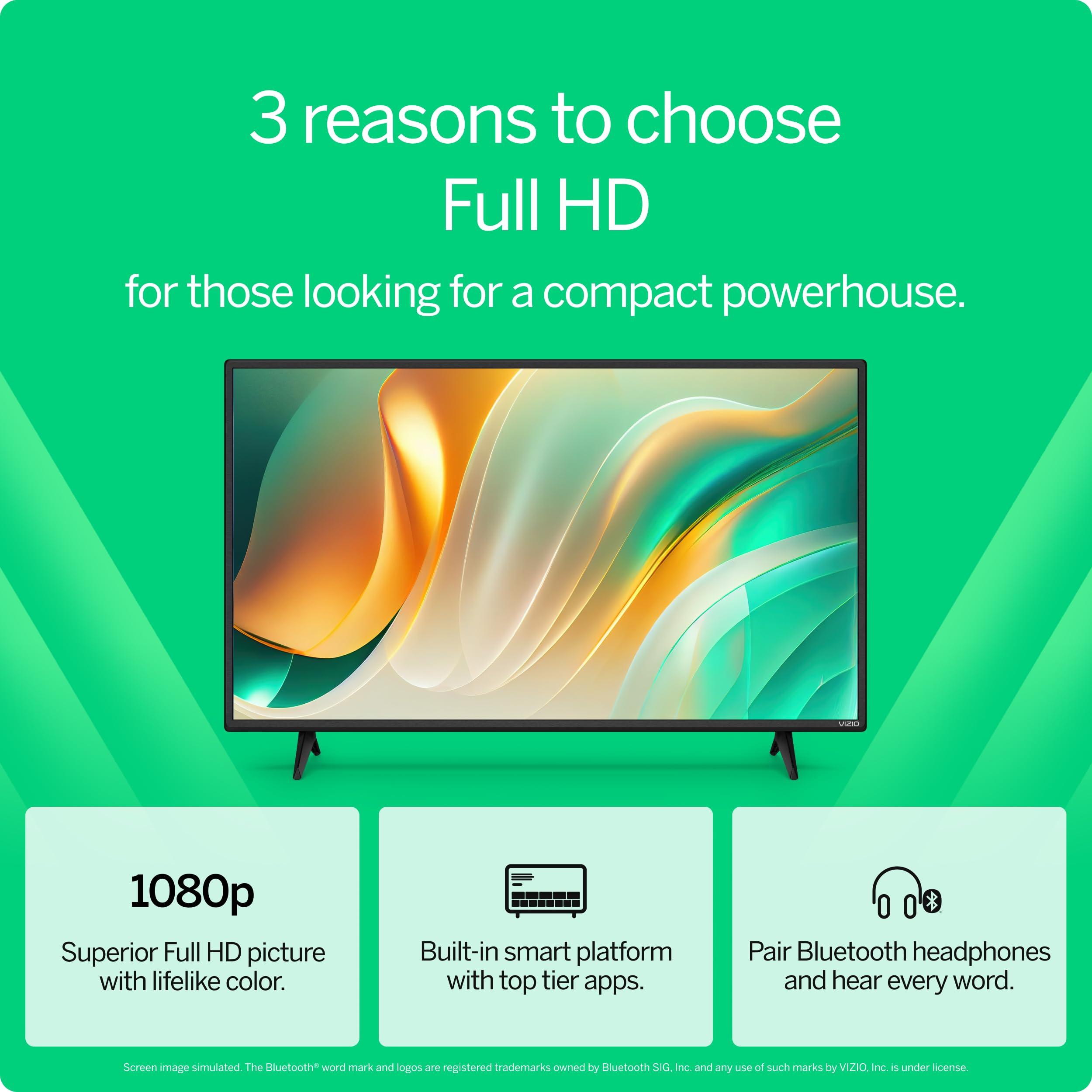 VIZIO 40-inch Full HD 1080p Smart TV VFD40M-08 New, Alexa Compatibility, Chromecast Built-in, DTS Virtual: X, Bluetooth Headphone Capable, Renewed - Image 3