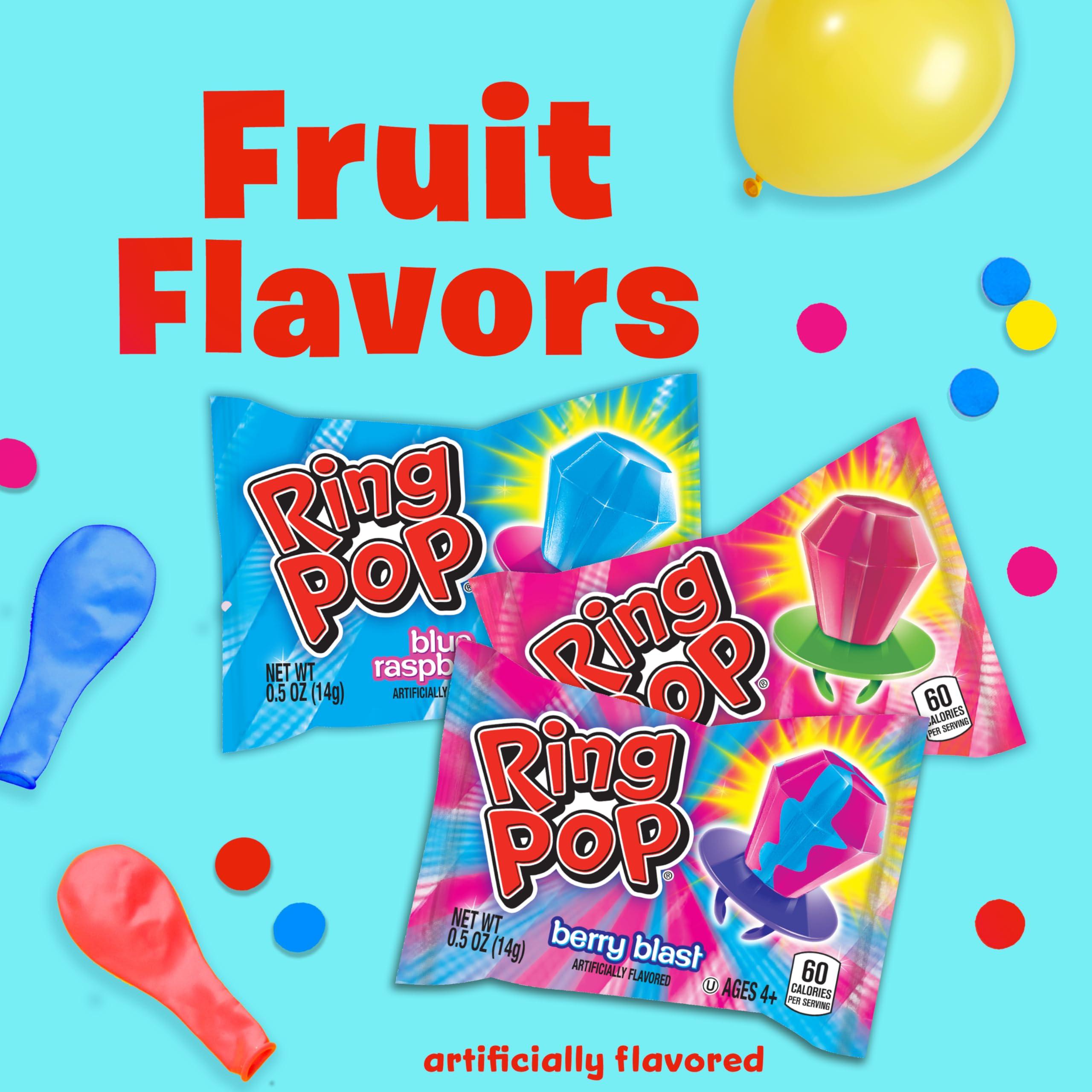 Ring Pop Lollipops - Bulk Candy Individually Wrapped Suckers Variety Party Pack- 20 Count w/ Assorted Flavors - Hard Candy for Party Favors, Kids & Goodie Bags - Image 4