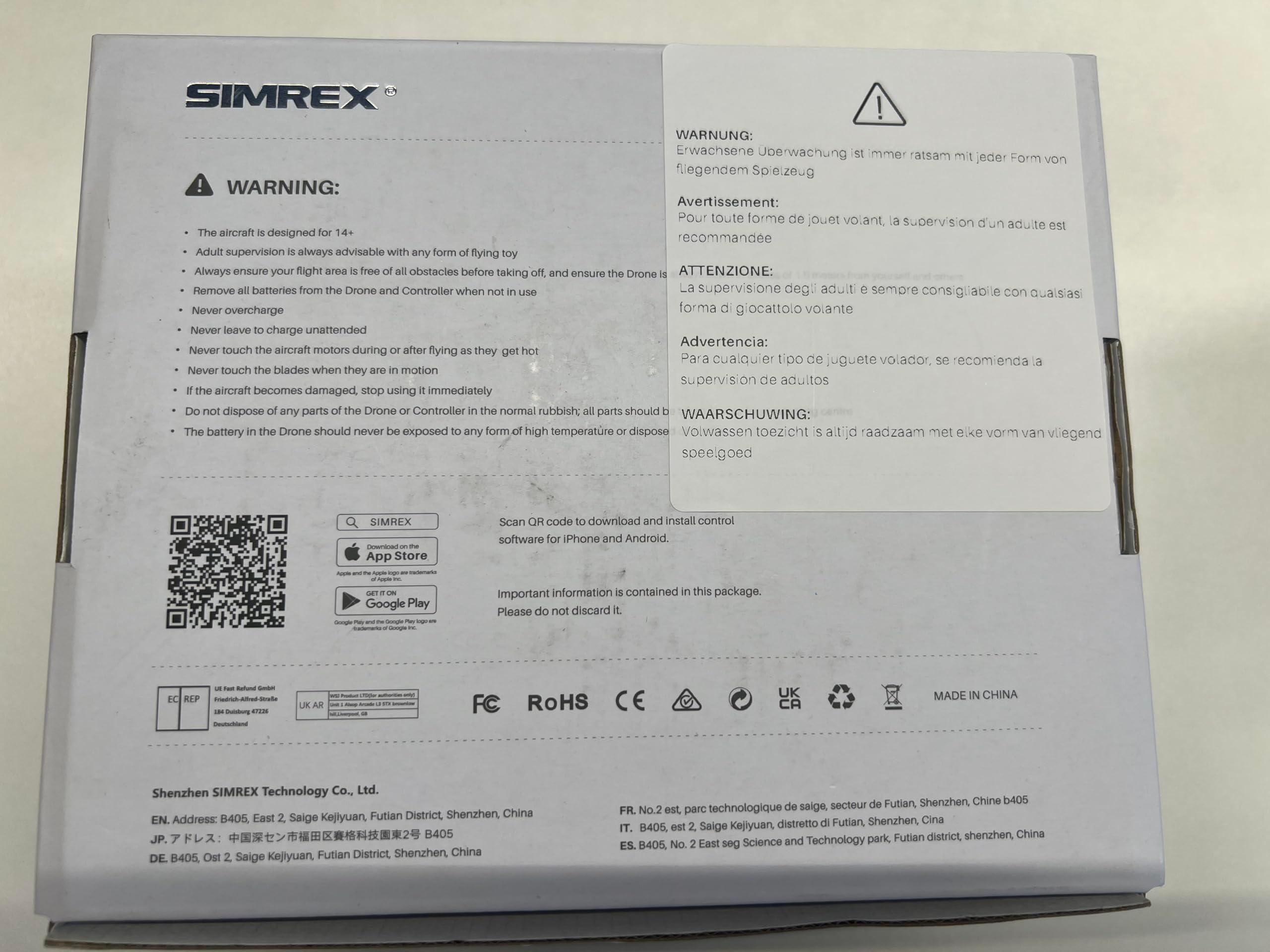 SIMREX Drone With Camera 1080P for Kids And Adults, RC Quadcopter with Altitude Hold, Mini Drone With One Key Start, Waypoint Fly, Headless Mode, 3D Flip, 3 Speeds, Remote Control Drone for Beginners - Image 9