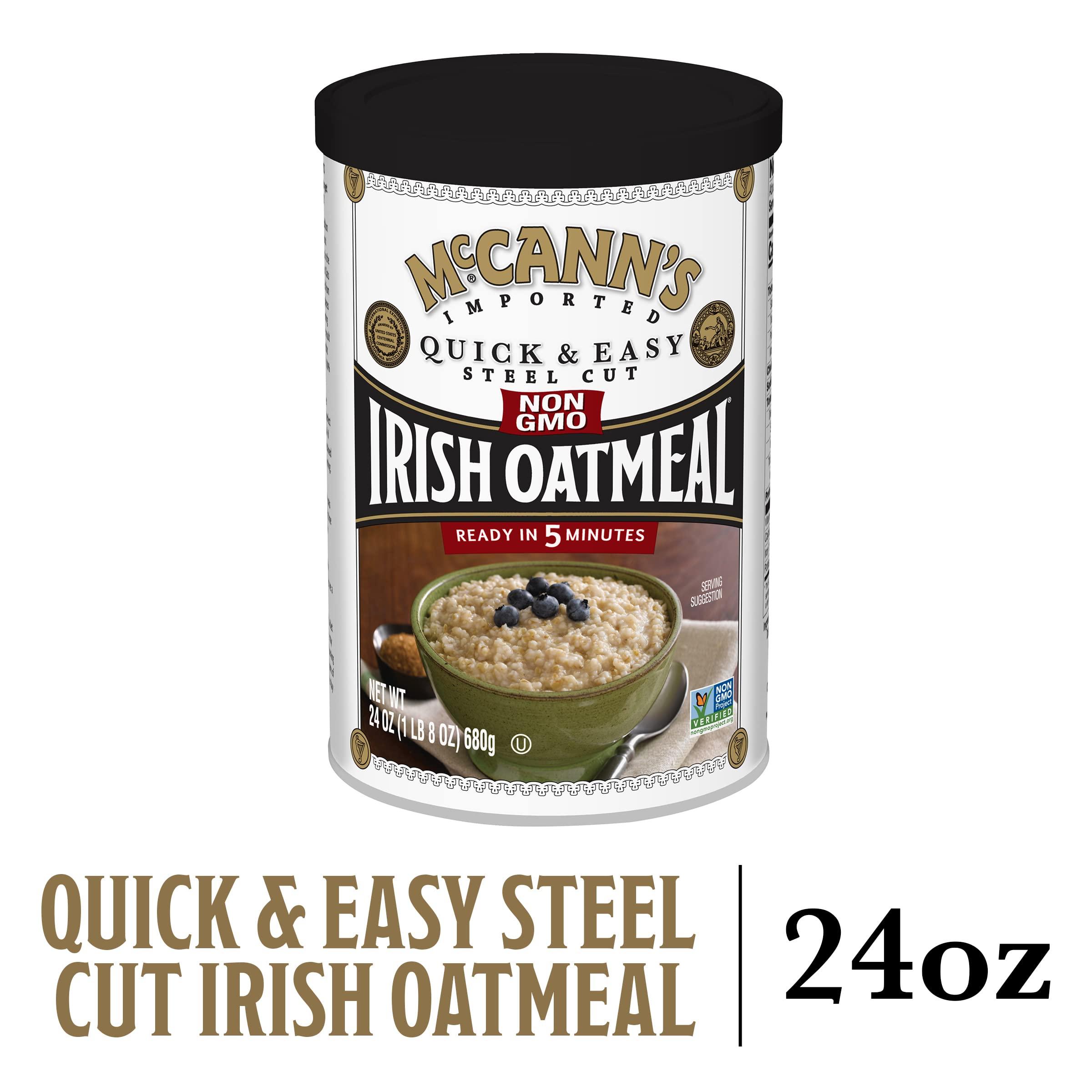 McCanns Quick & Easy Steel Cut Oatmeal Can, 24 oz - Image 3